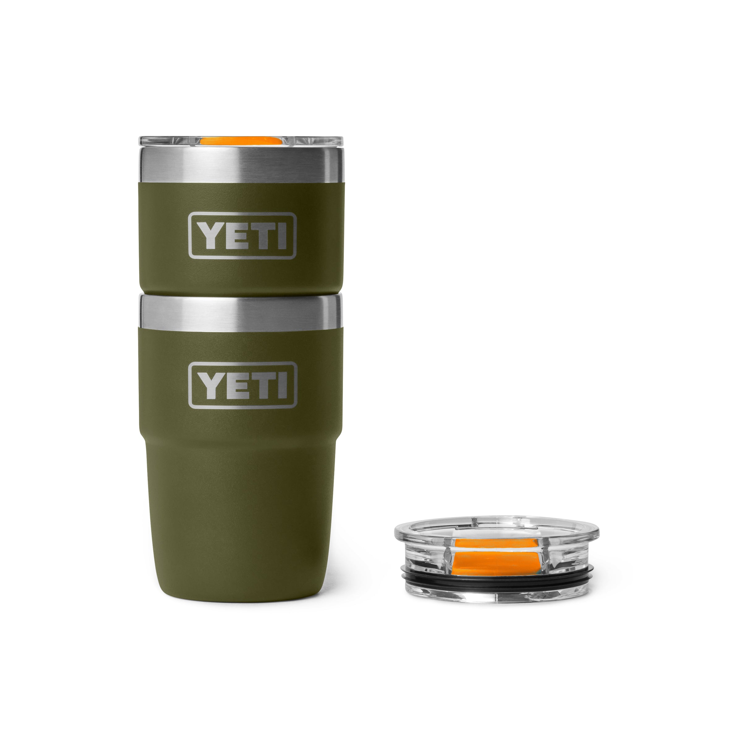 RAMBLER® 8 OZ (237 ML) STACKABLE CERAMIC LINED CUP Olive/King Crab