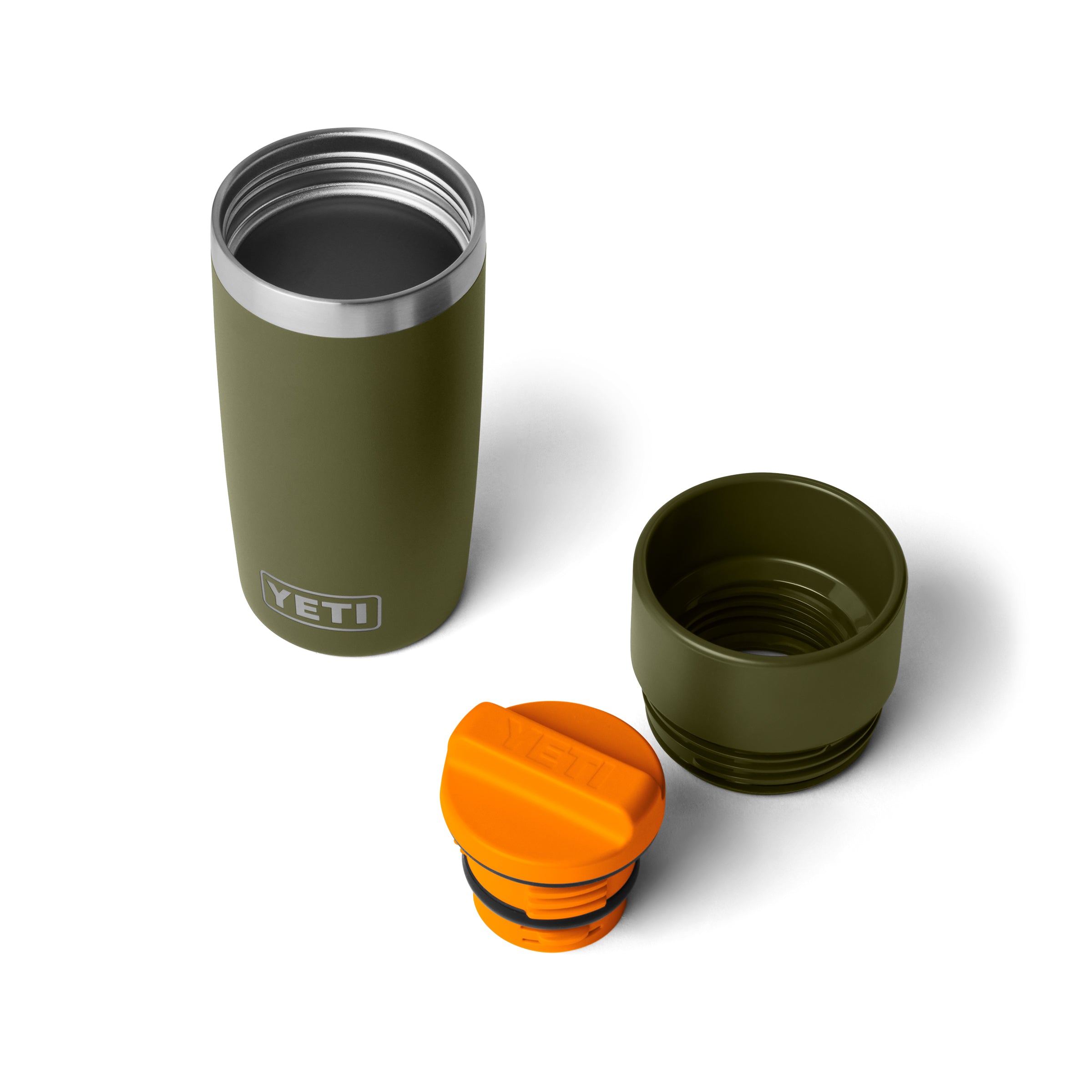 RAMBLER® 12 oz TRAVEL BOTTLE Olive/King Crab