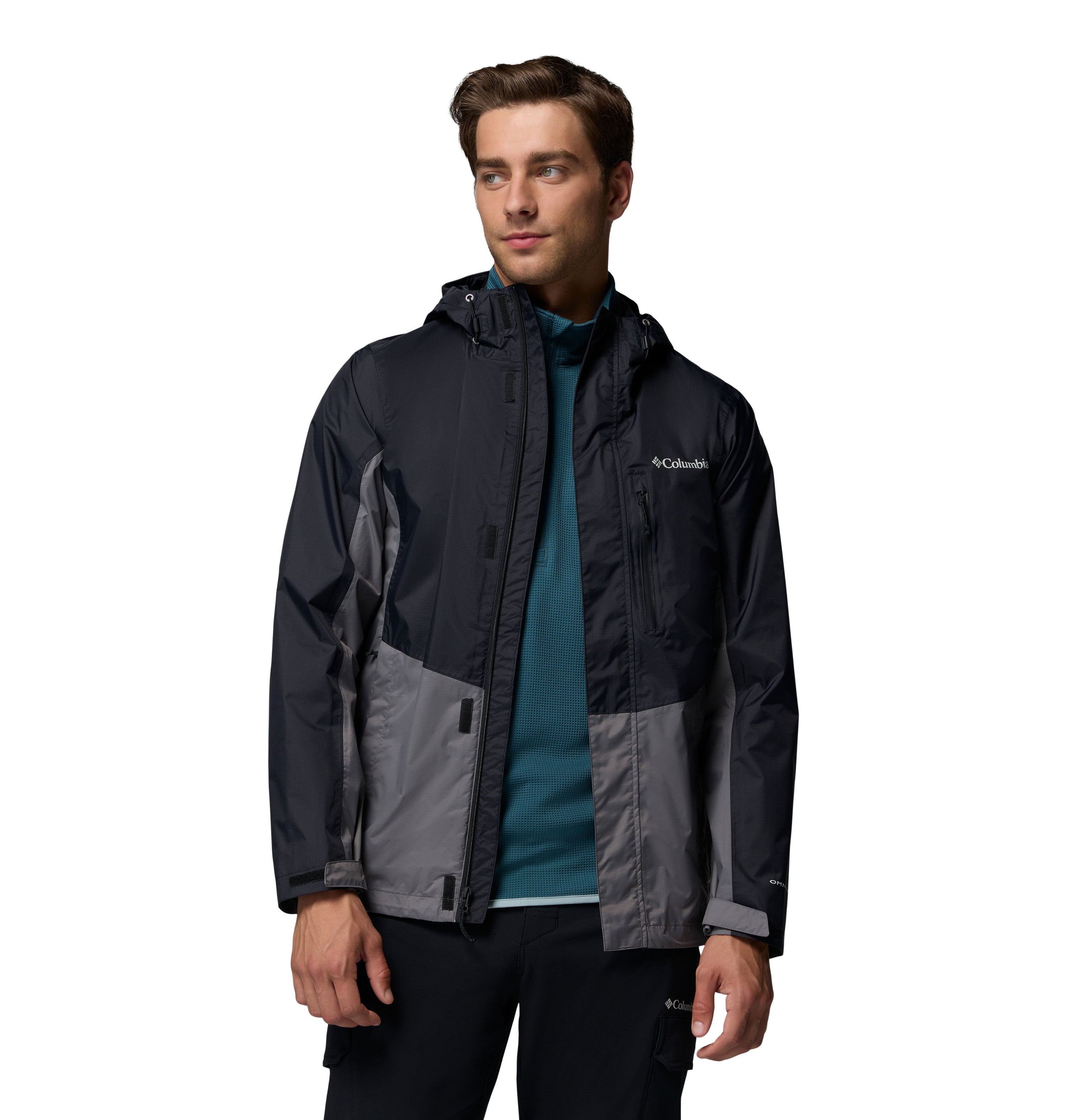 POURING ADVENTURE™ III RAIN JACKET Black, City Grey
