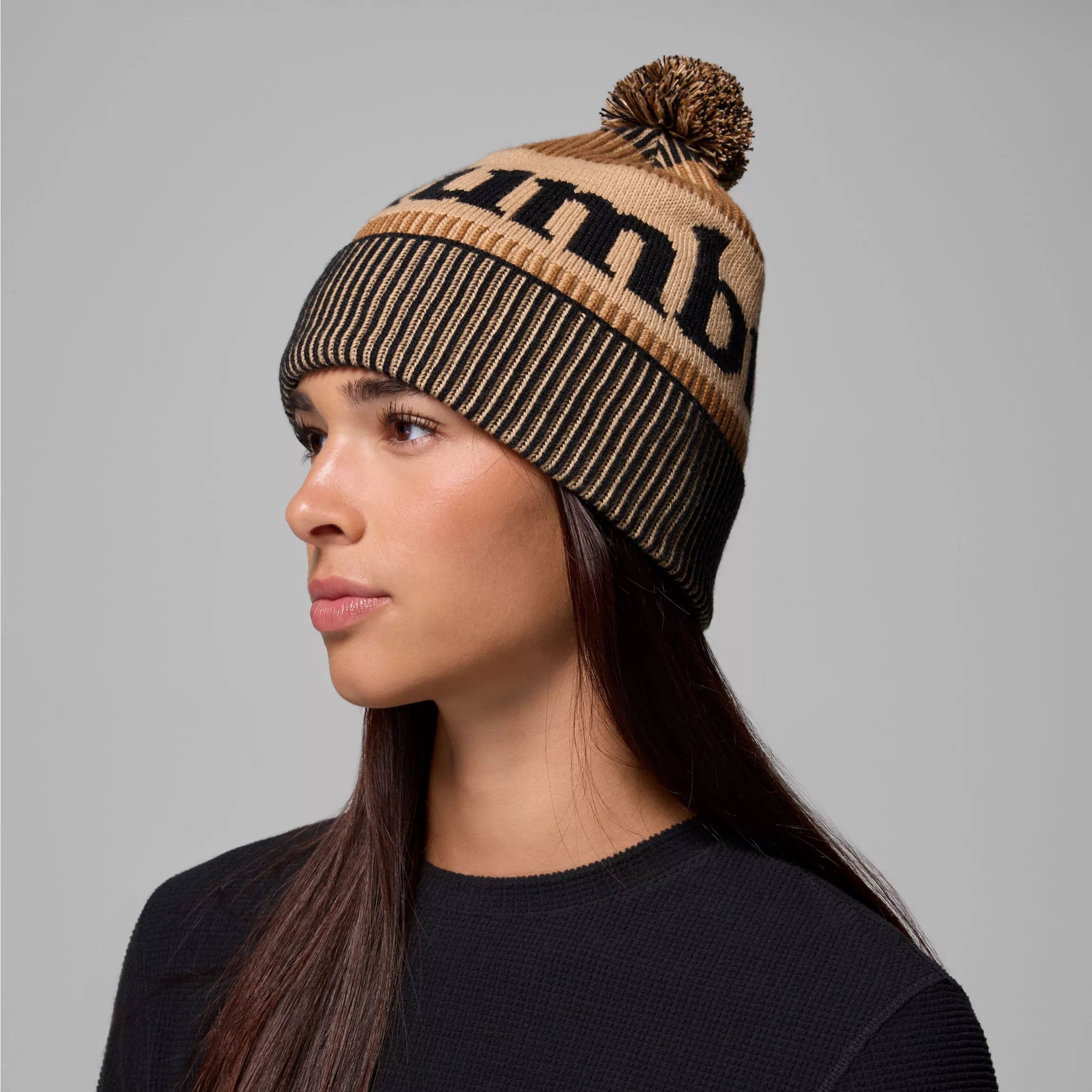 POLAR POWDER™ III BEANIE Black, Camel Brown, Canoe