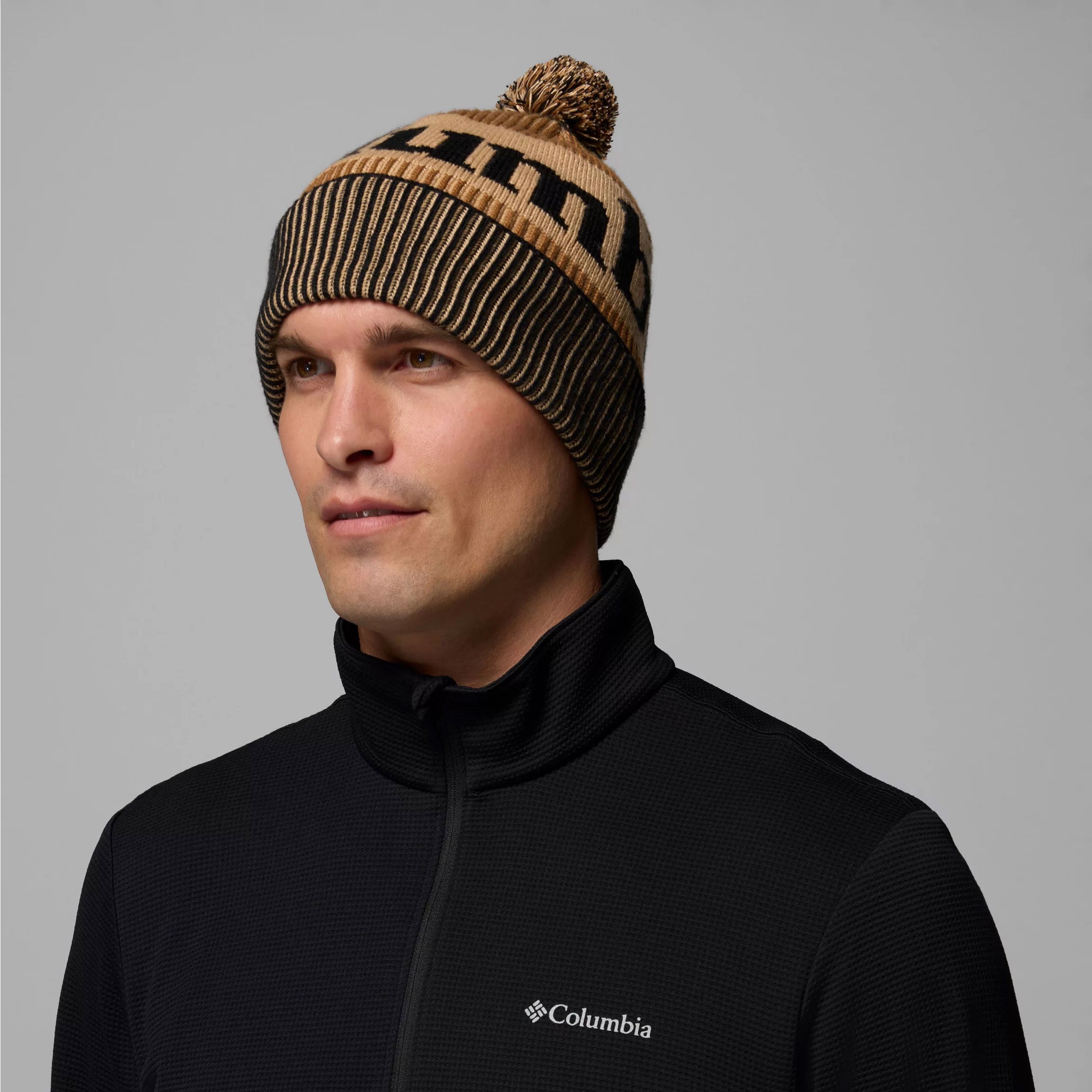 POLAR POWDER™ III BEANIE Black, Camel Brown, Canoe
