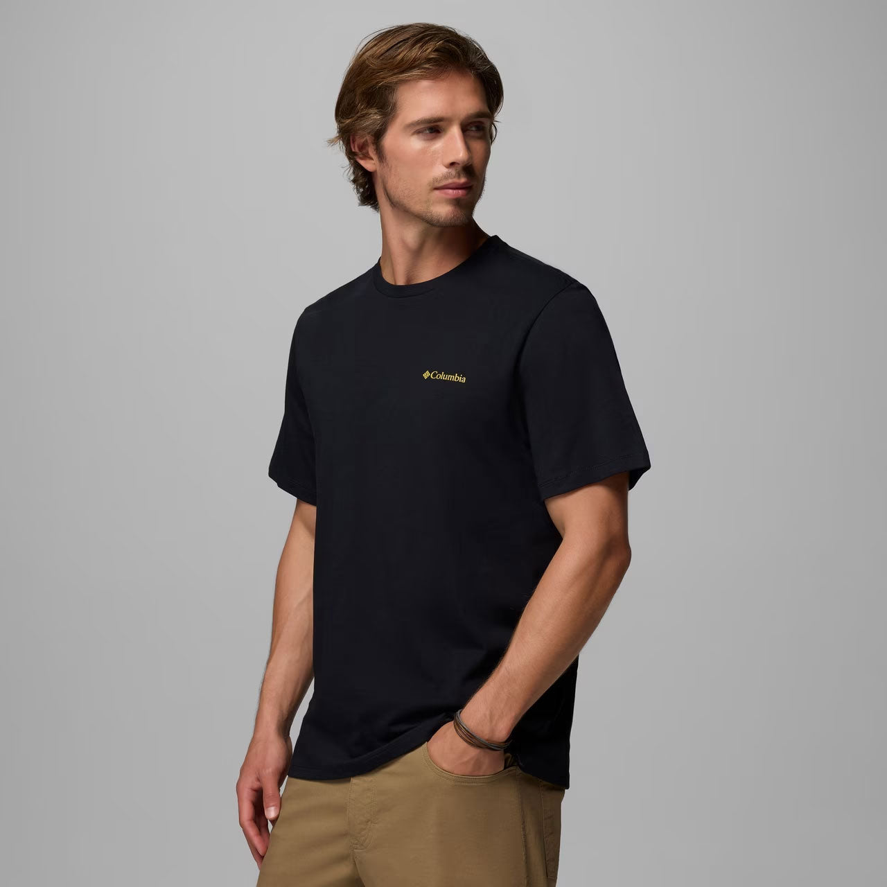 ORGANIC COTTON GRAPHIC T-SHIRT Black, Linework C Badge