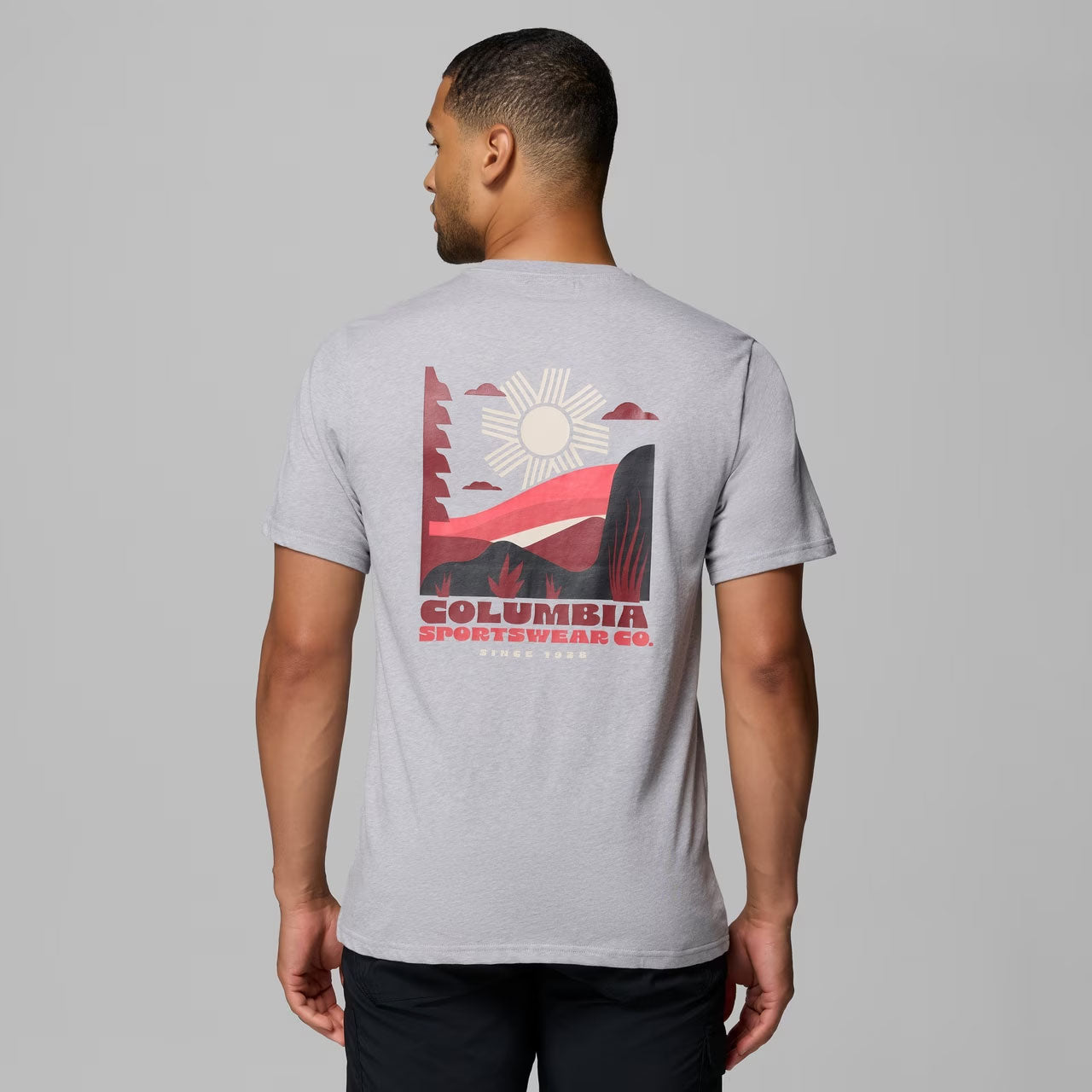 ORGANIC COTTON GRAPHIC T-SHIRT Columbia Grey Heather, Shining Sandscape
