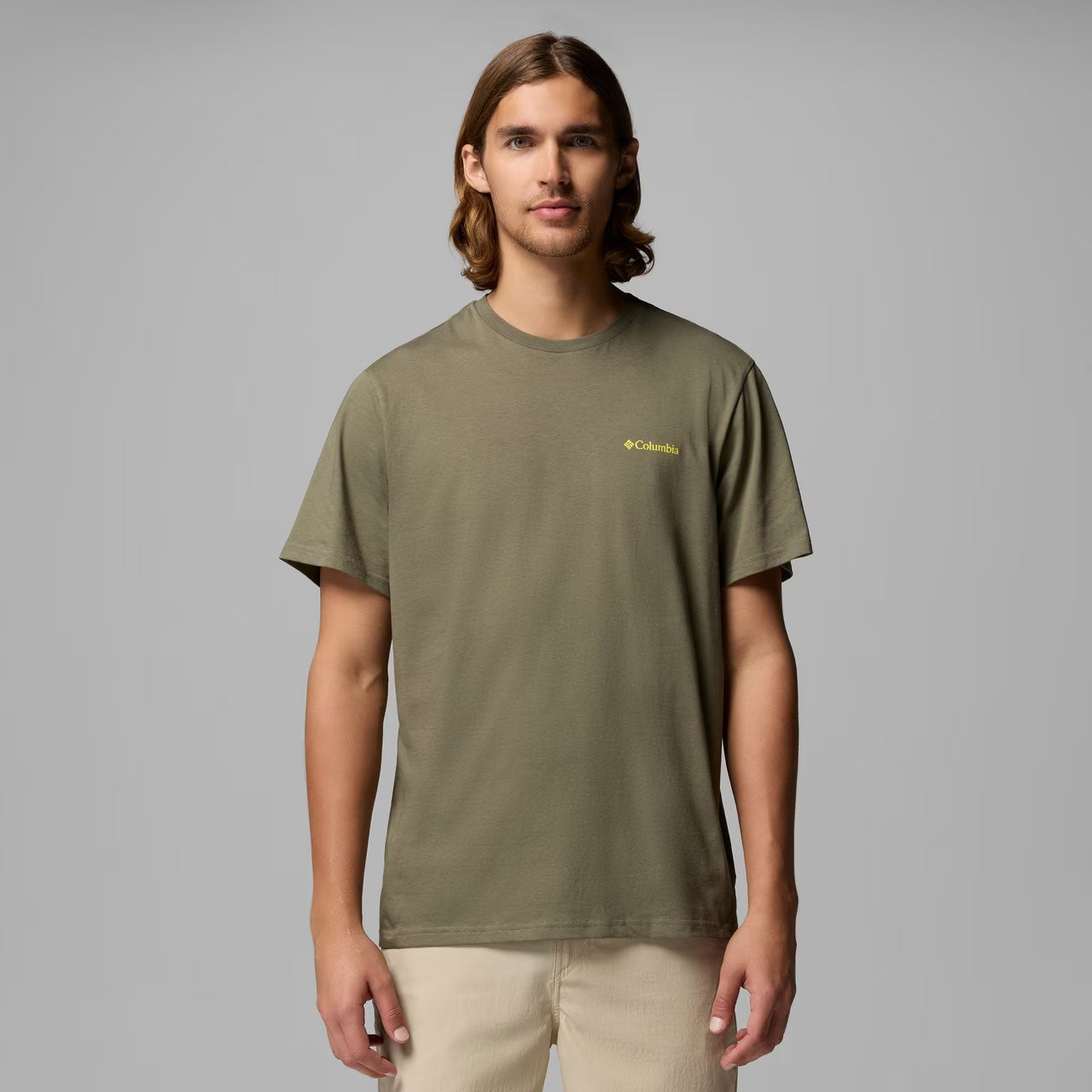 ORGANIC COTTON GRAPHIC T-SHIRT Stone Green, Shining Sandscape