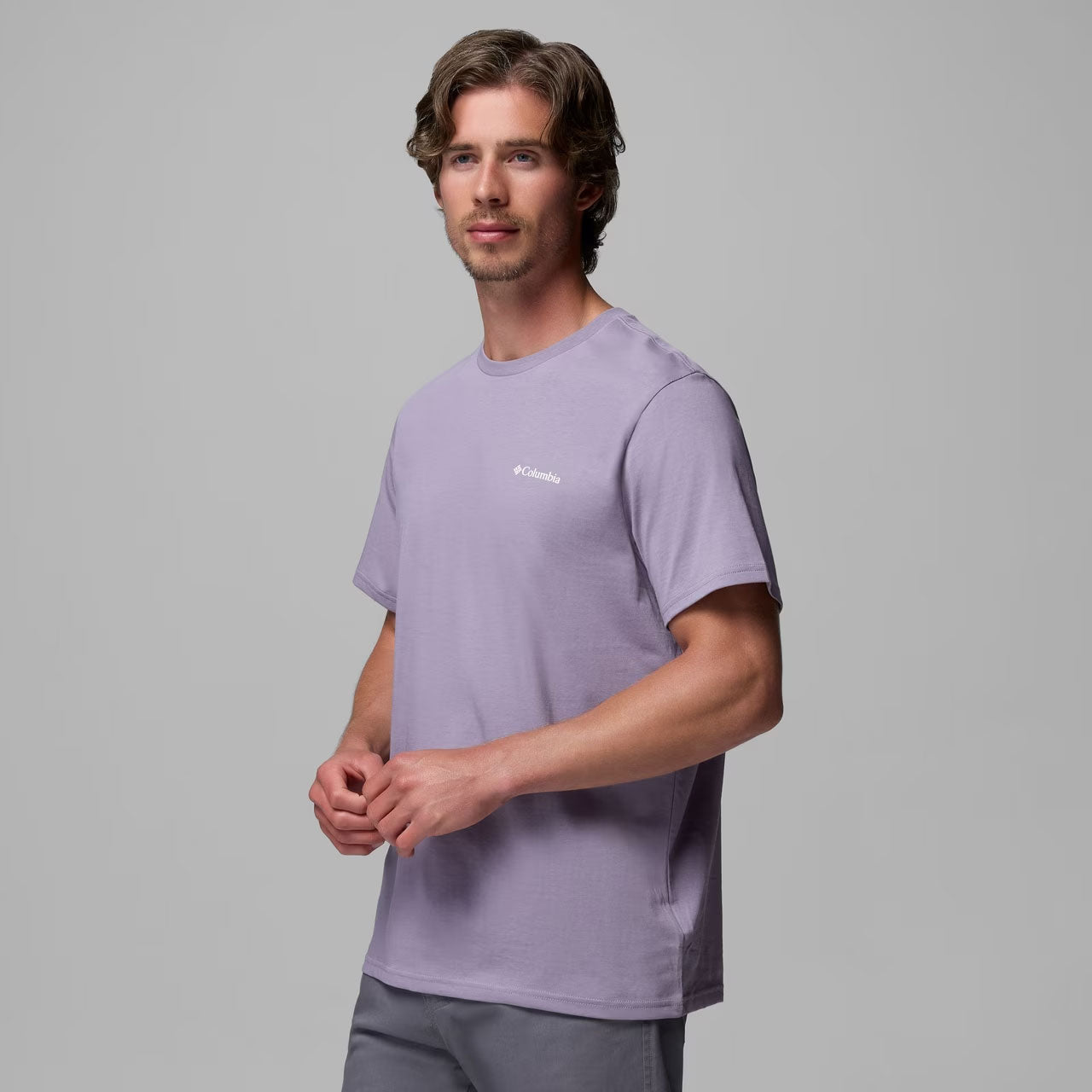 ORGANIC COTTON GRAPHIC T-SHIRT Shale Purple, Scoped View
