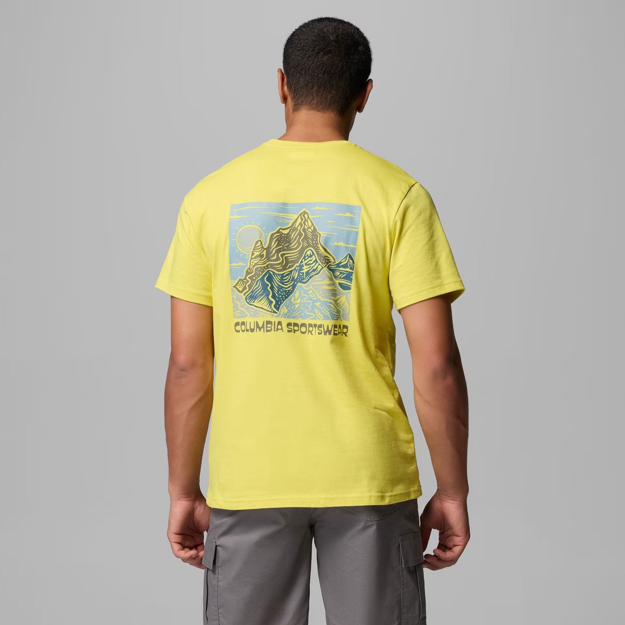 ORGANIC COTTON GRAPHIC T-SHIRT Acid Yellow, Sunscape