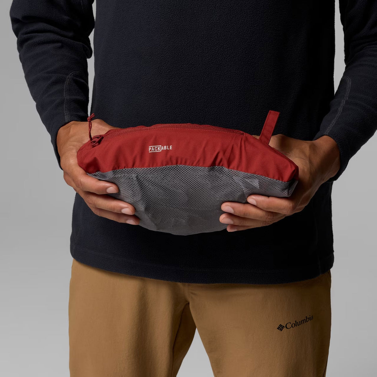 TRAILBORNE™ 2.5L PACKABLE WATERPROOF JACKET Red Oxide