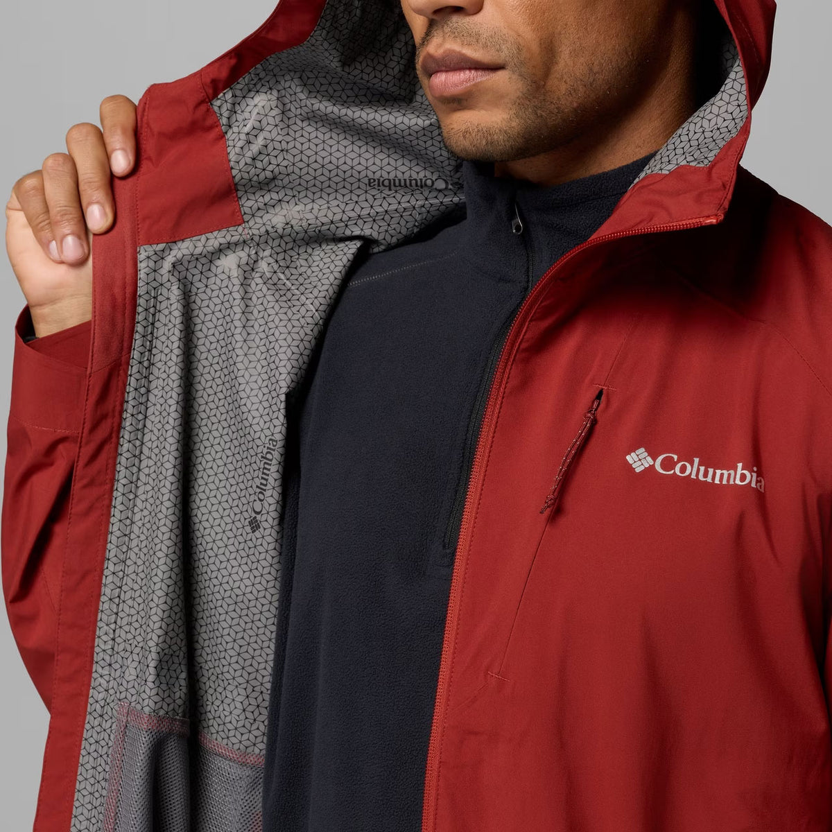 TRAILBORNE™ 2.5L PACKABLE WATERPROOF JACKET Red Oxide