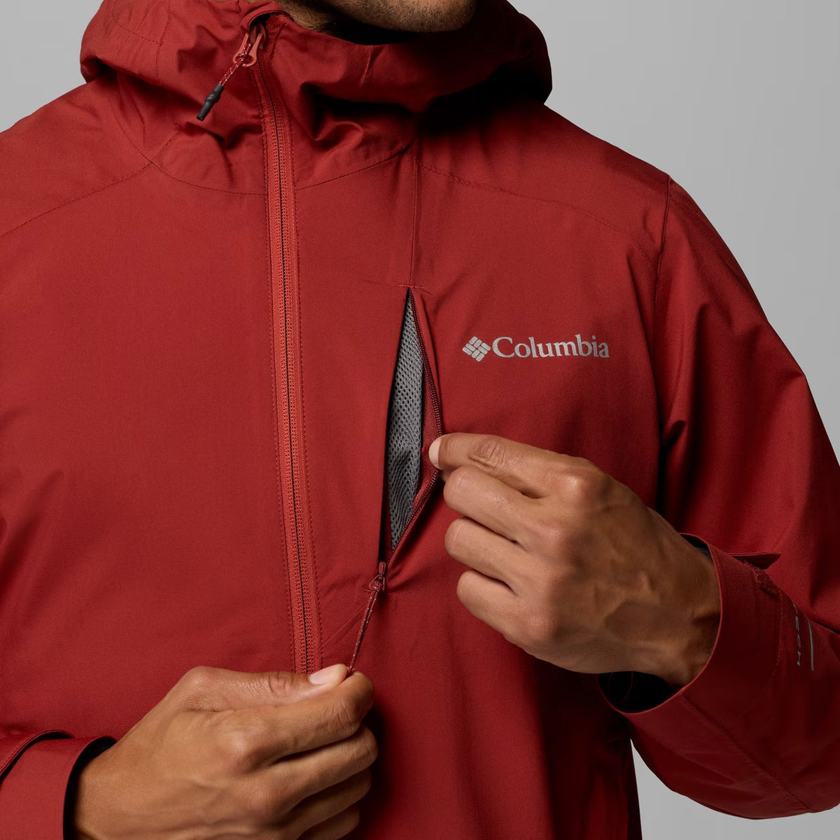TRAILBORNE™ 2.5L PACKABLE WATERPROOF JACKET Red Oxide