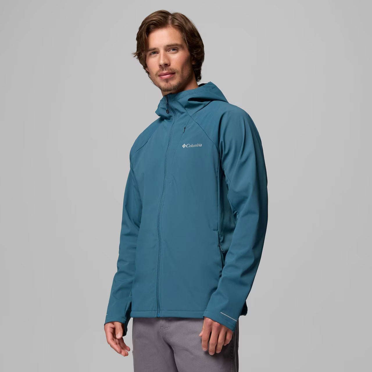 TRAILBORNE™ HOODED SOFTSHELL JACKET Everblue