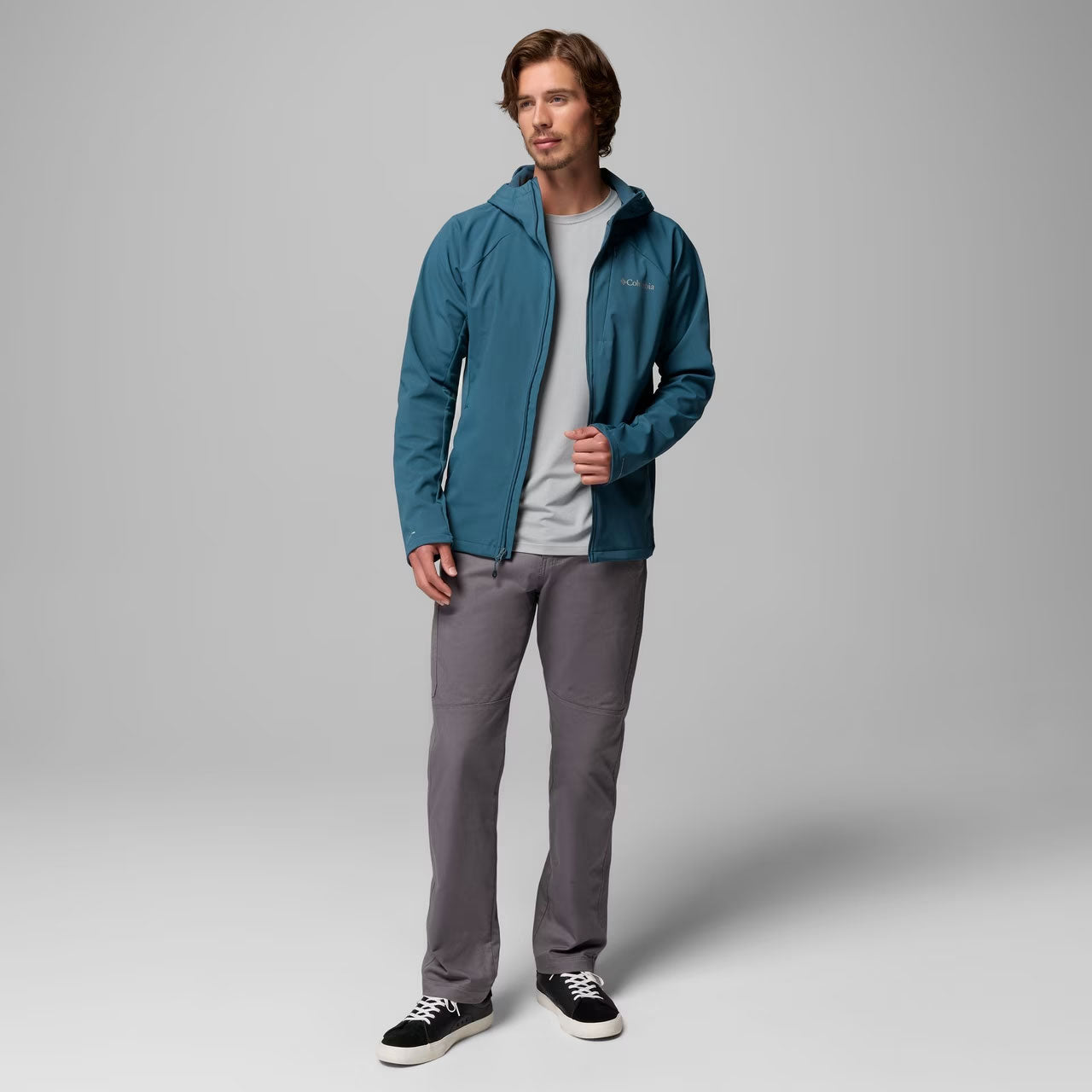 TRAILBORNE™ HOODED SOFTSHELL JACKET Everblue