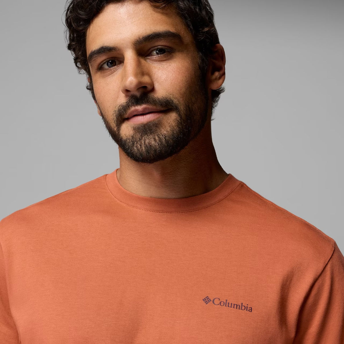 CSC™ GRAPHIC LONG SLEEVE T-SHIRT Teak Brown Textured Scene