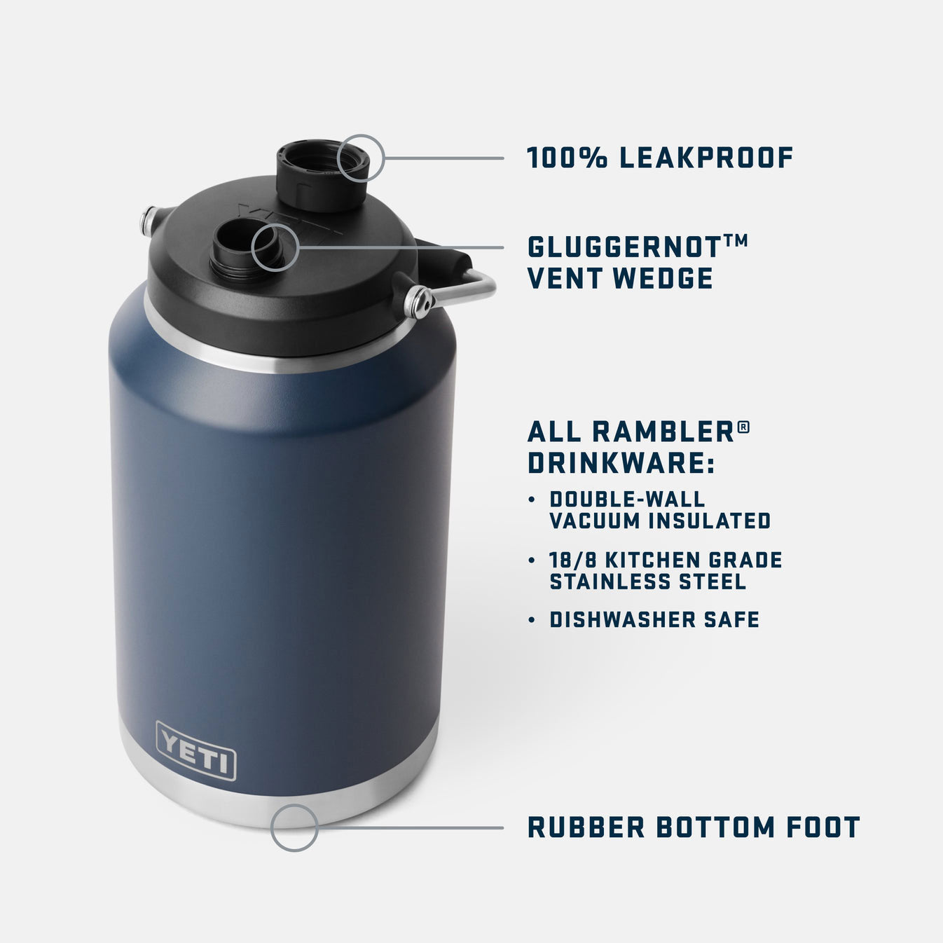 RAMBLER® ONE GALLON (3.8 L) JUG Black