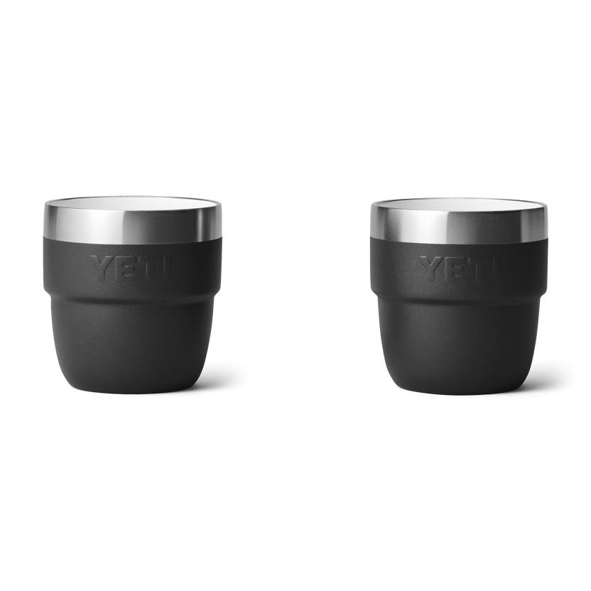 RAMBLER® 4 OZ (118 ML) STACKABLE CUPS (2 PACK) Black