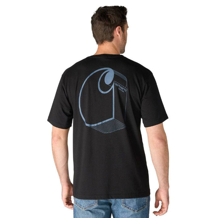 LIGHTWEIGHT 3D LOGO GRAPHIC T-SHIRT Black