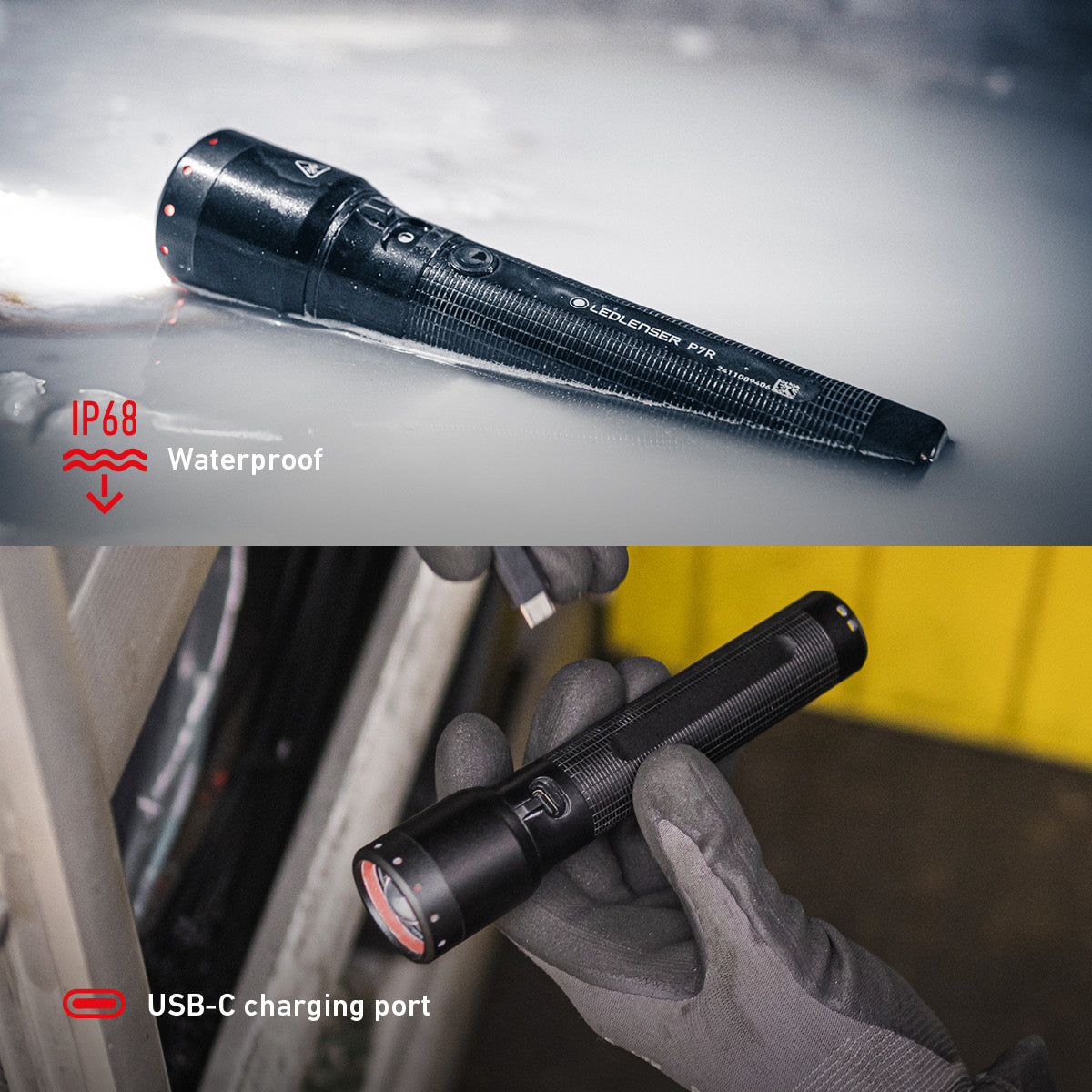 P7R Rechargeable Torch 2025, 2000 Lumens