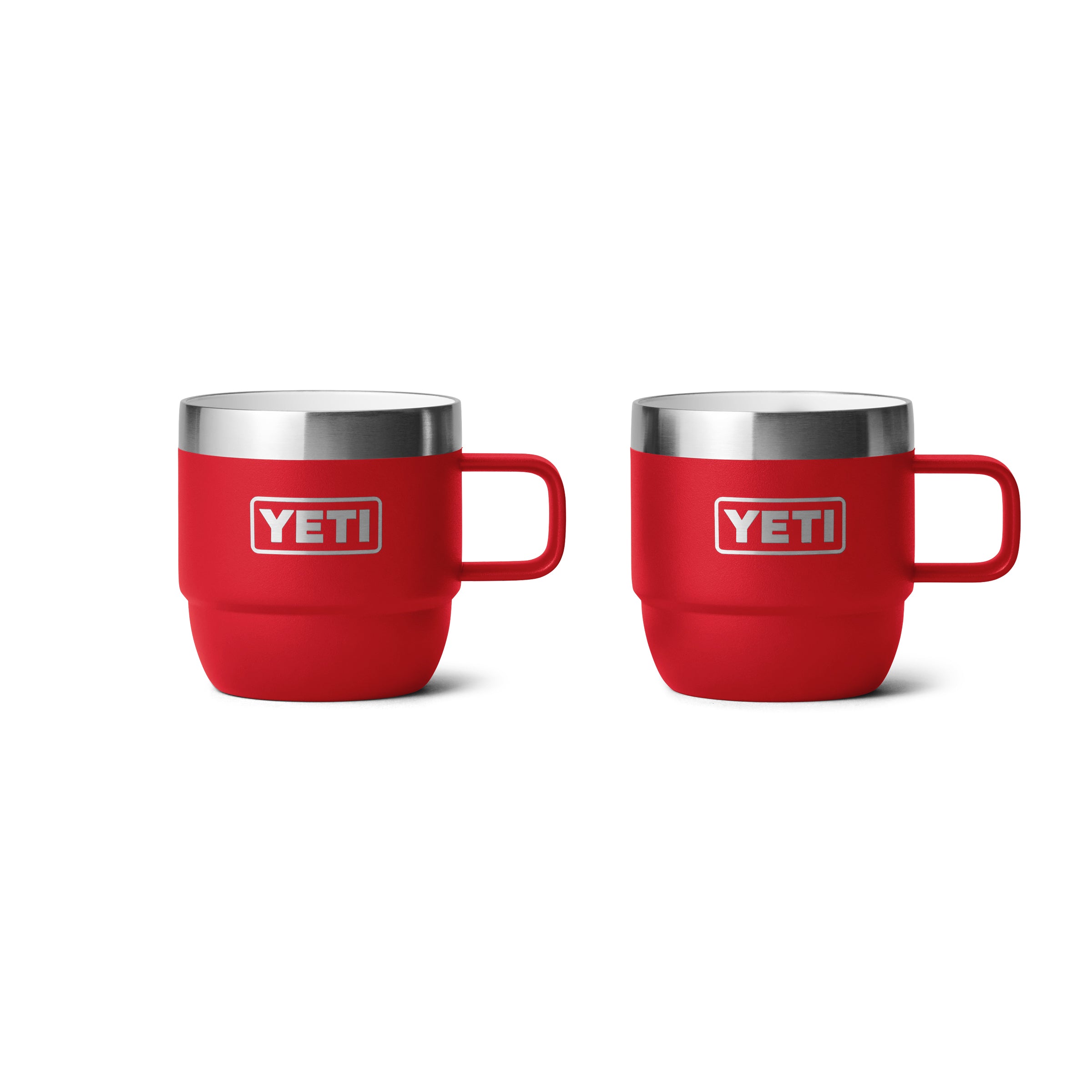 RAMBLER® 6 OZ (177 ML) STACKABLE MUGS (2 PACK) Rescue Red