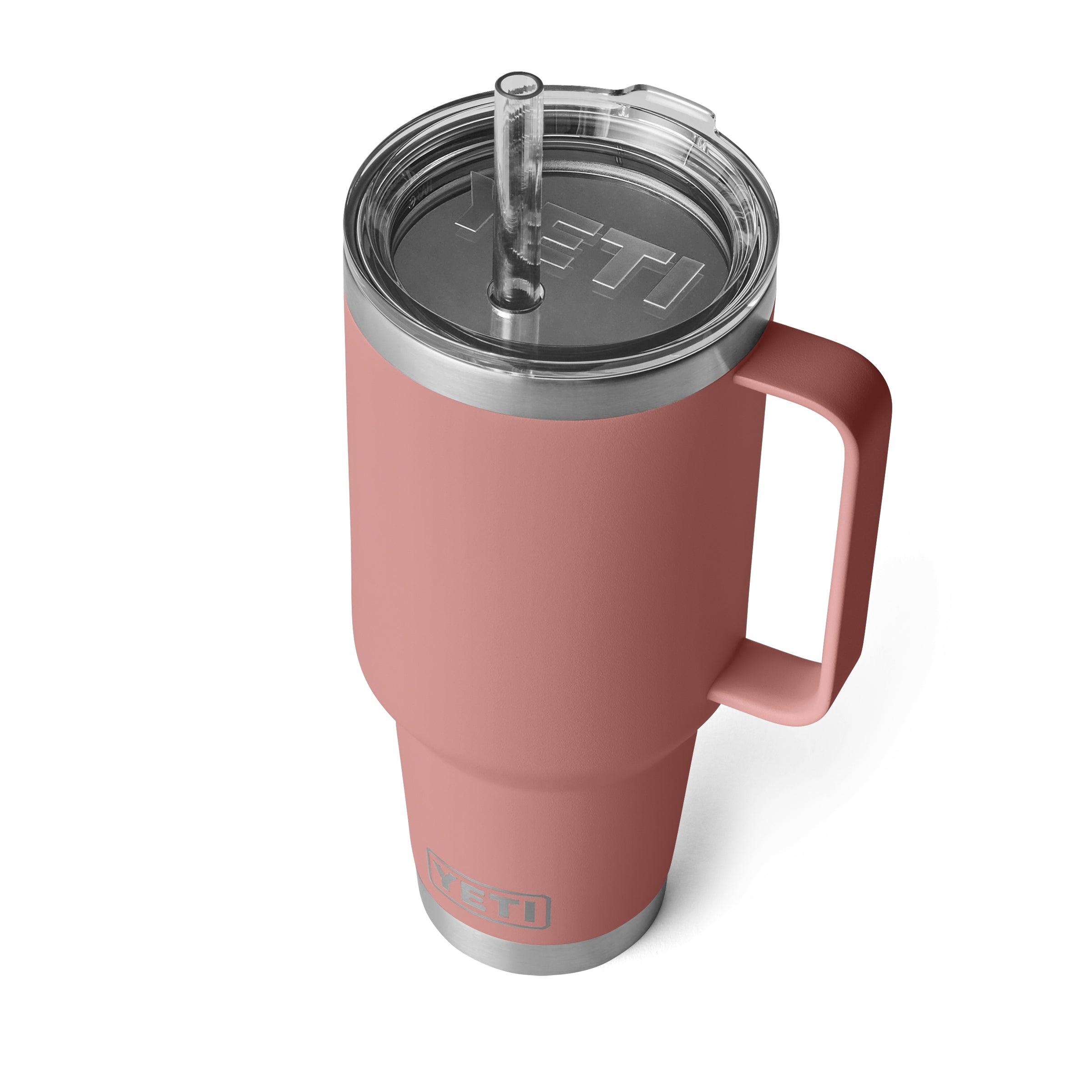 RAMBLER® 42 OZ (1242 ML) STRAW MUG Sandstone Pink