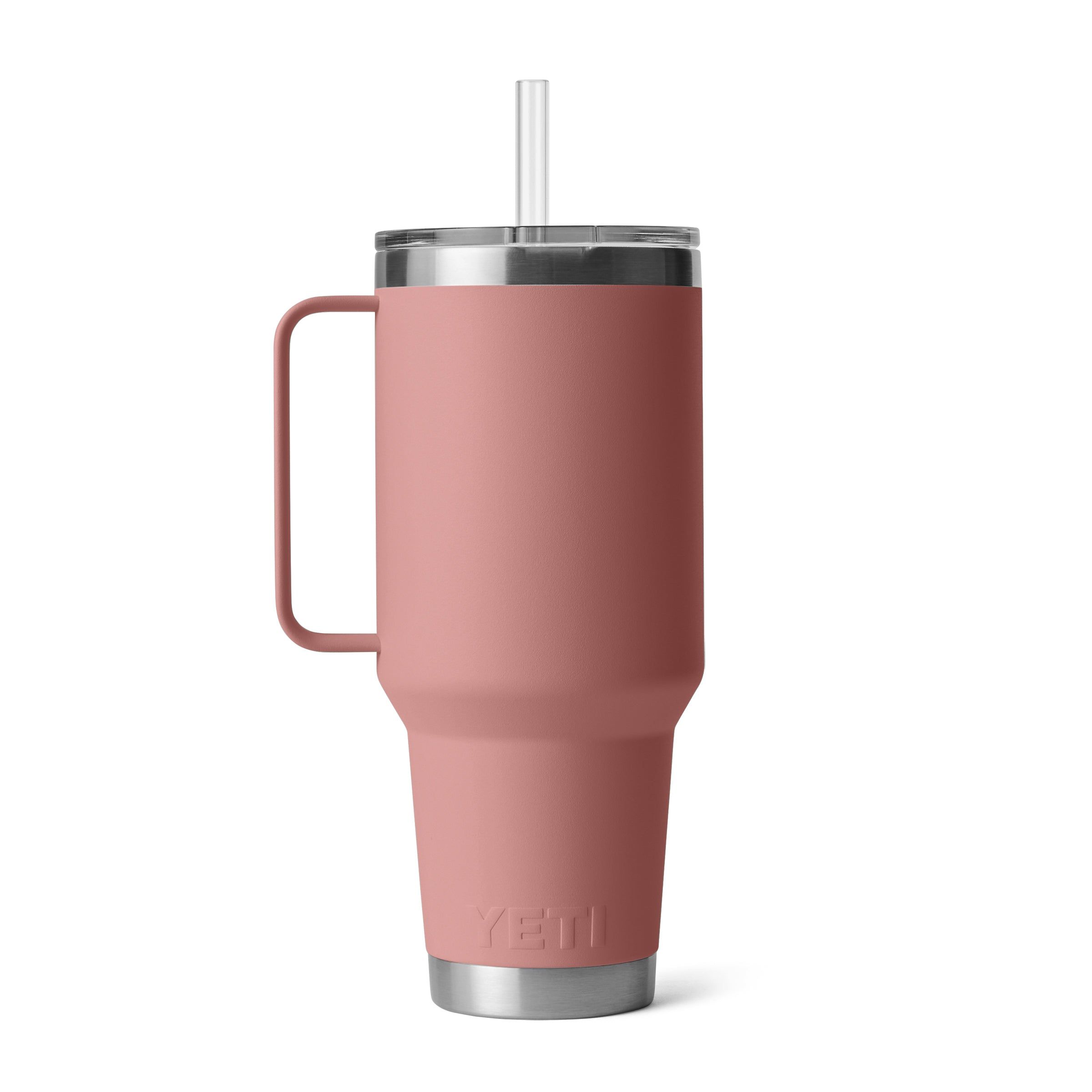 RAMBLER® 42 OZ (1242 ML) STRAW MUG Sandstone Pink