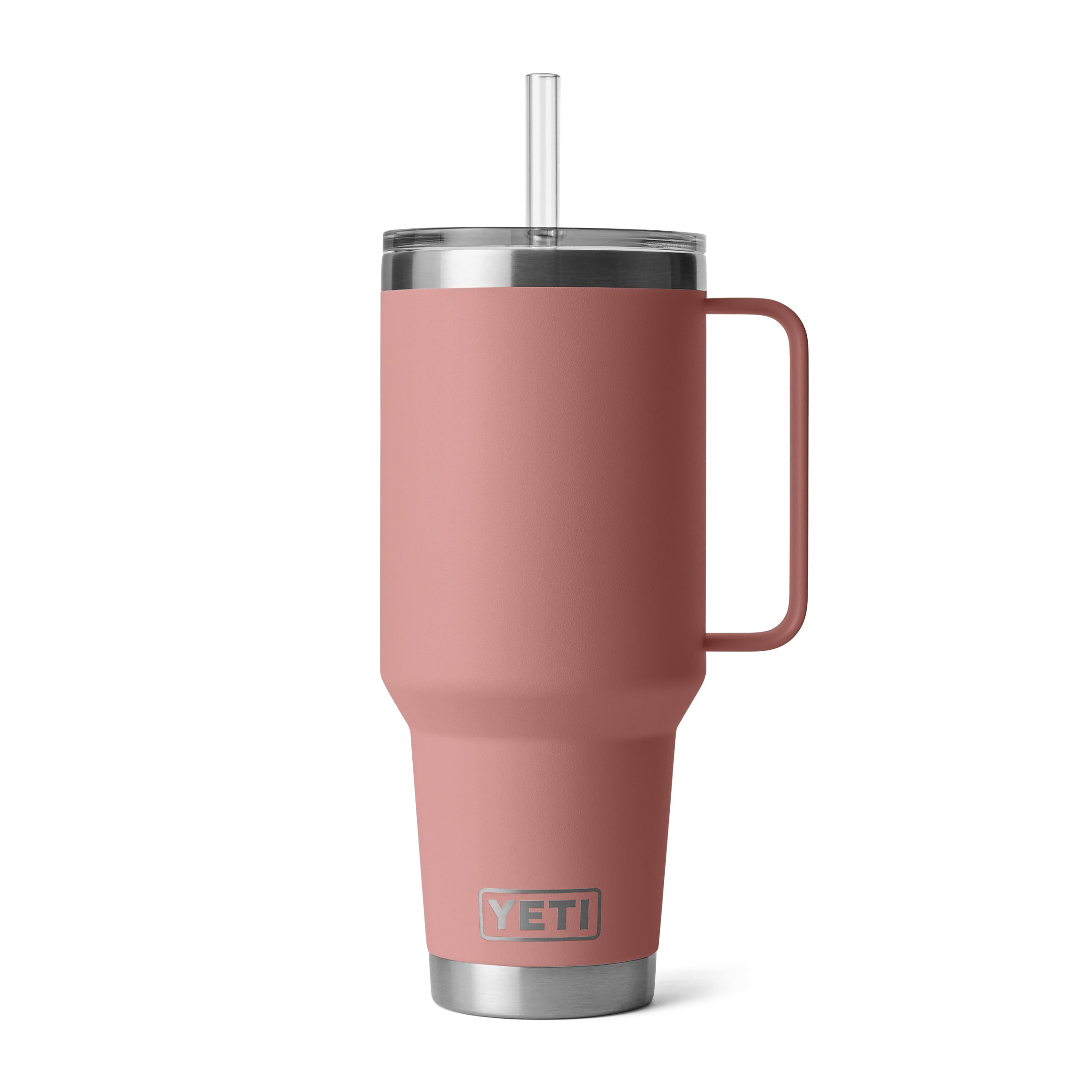 RAMBLER® 42 OZ (1242 ML) STRAW MUG Sandstone Pink