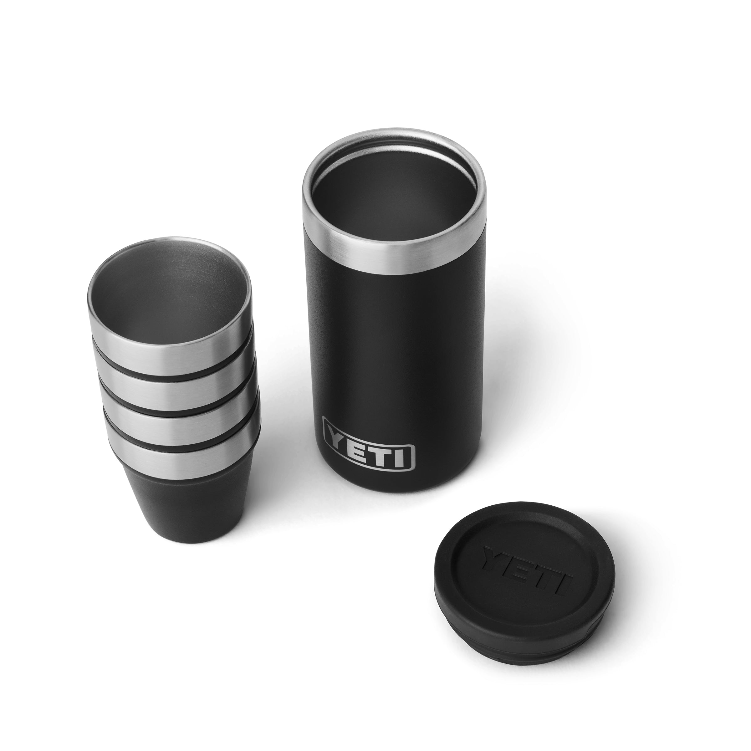 YETI® Shot Glasses WITH CARRYING CASE Black