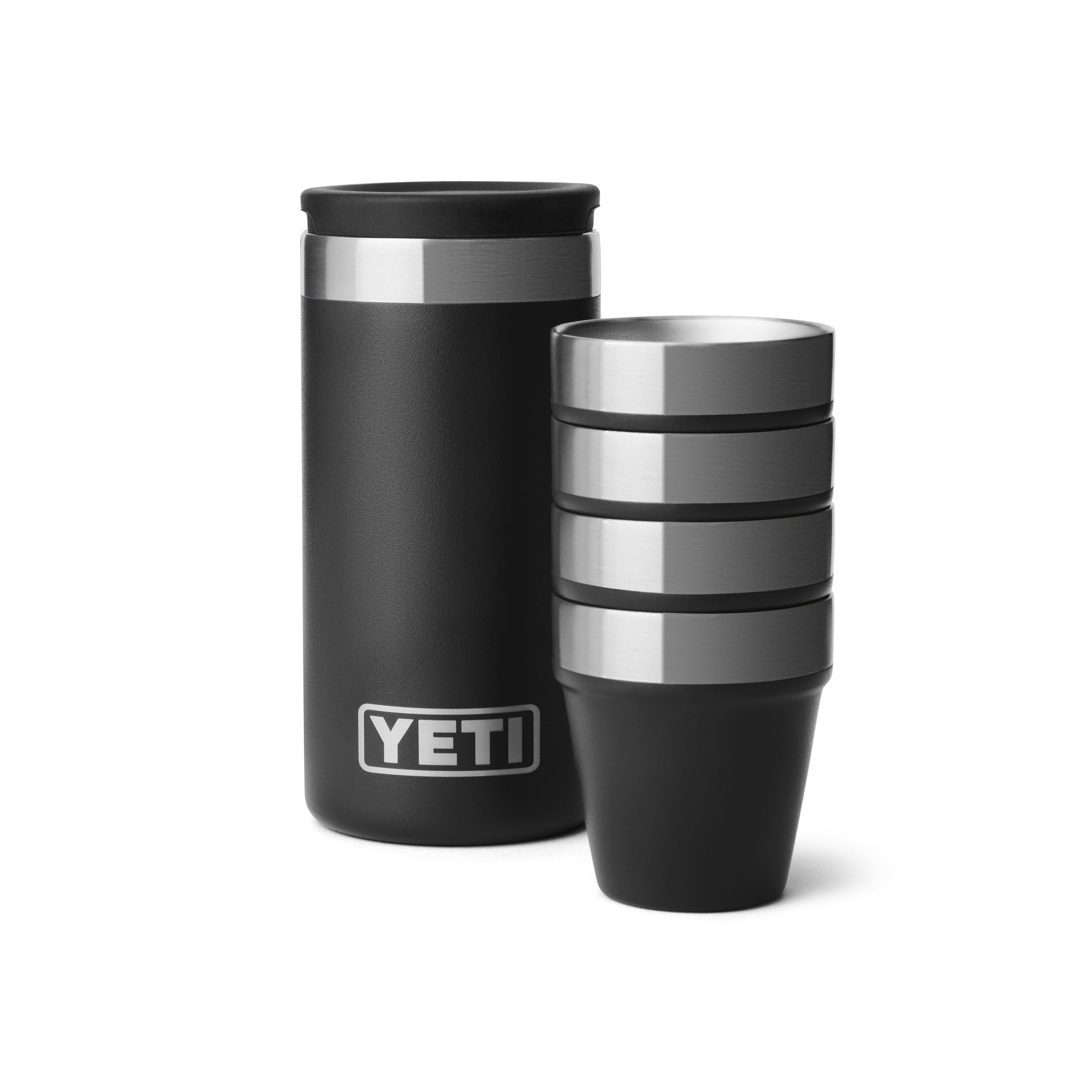 YETI® Shot Glasses WITH CARRYING CASE Black