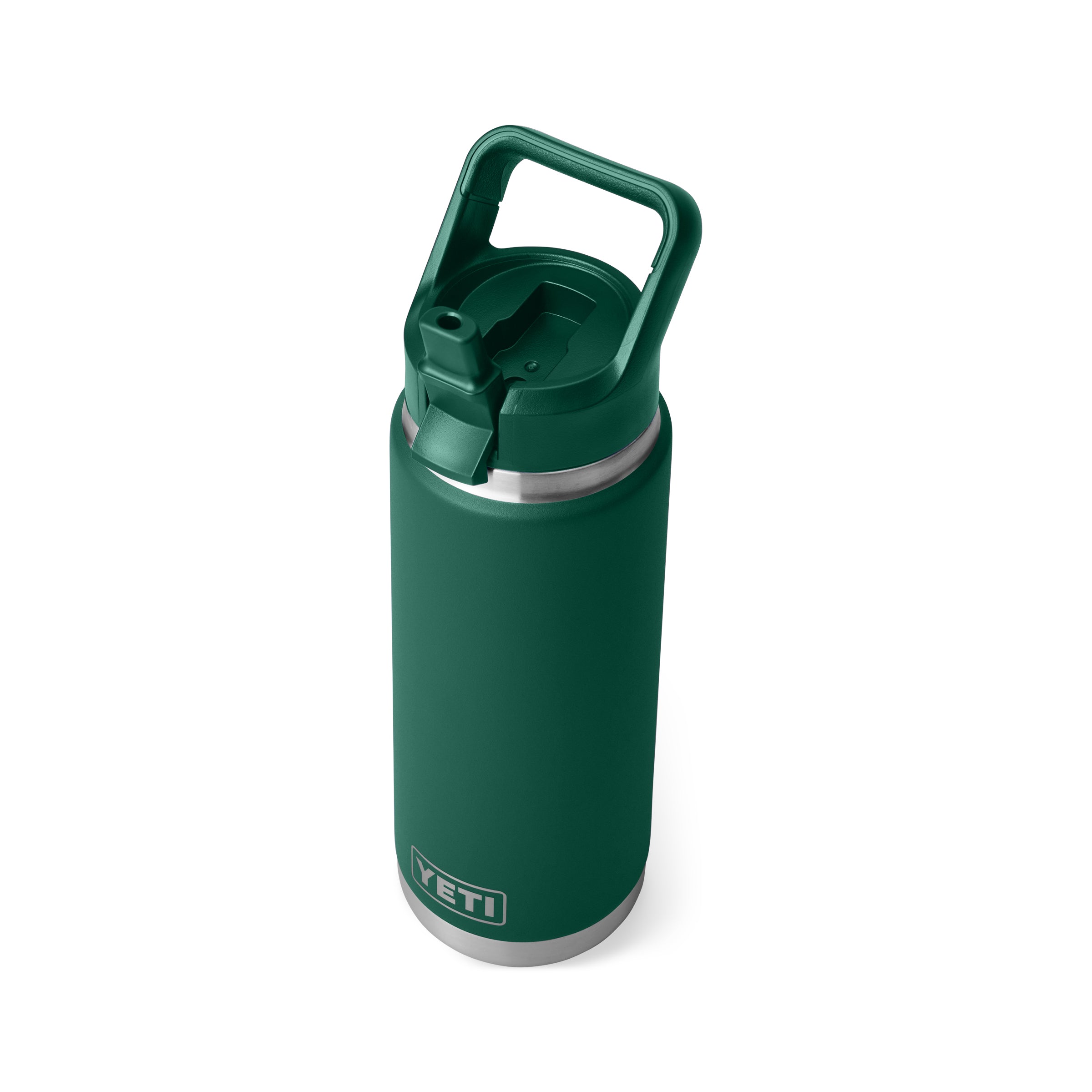 RAMBLER® 26 OZ (739 ML) BOTTLE WITH STRAW CAP Black Forest Green