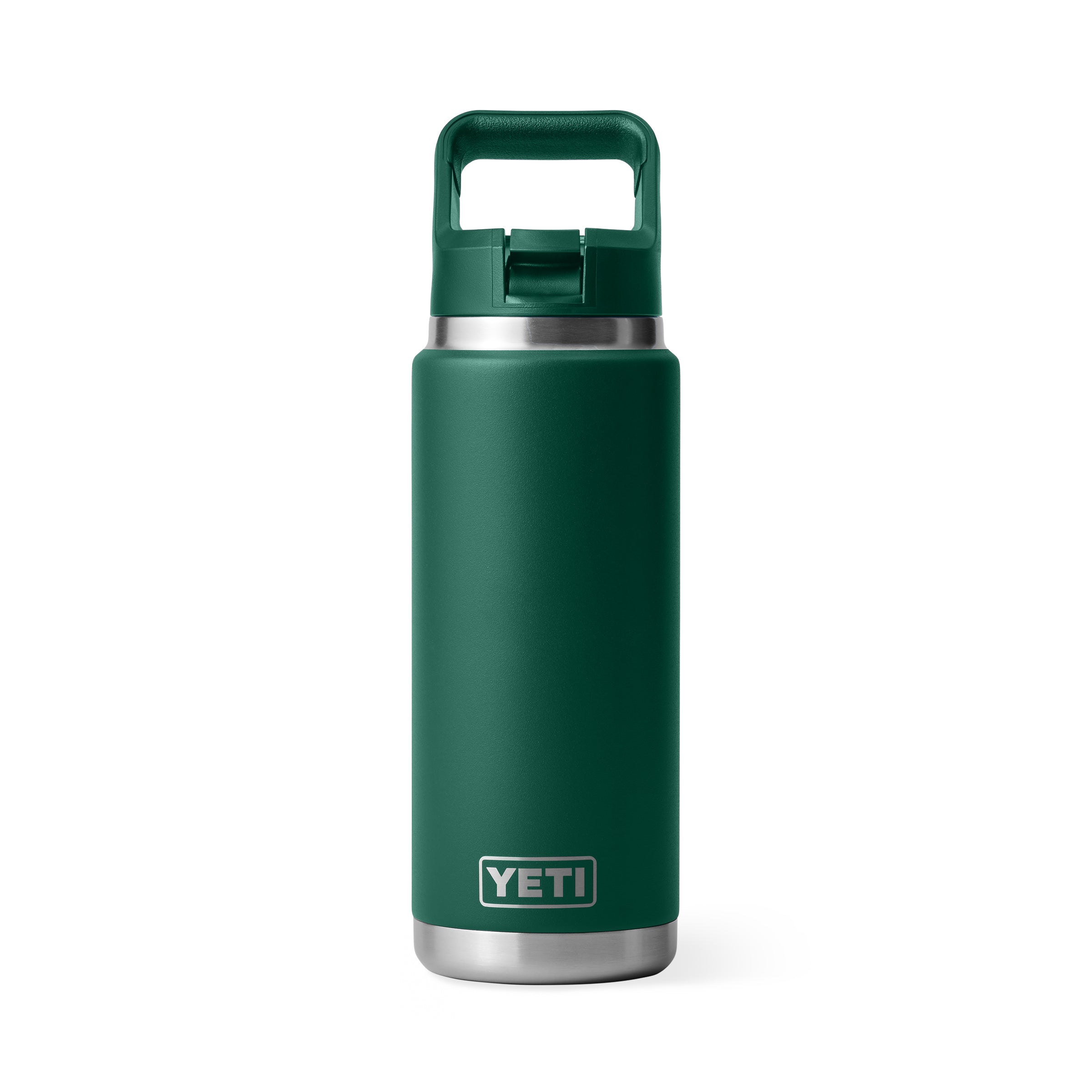 RAMBLER® 26 OZ (739 ML) BOTTLE WITH STRAW CAP Black Forest Green