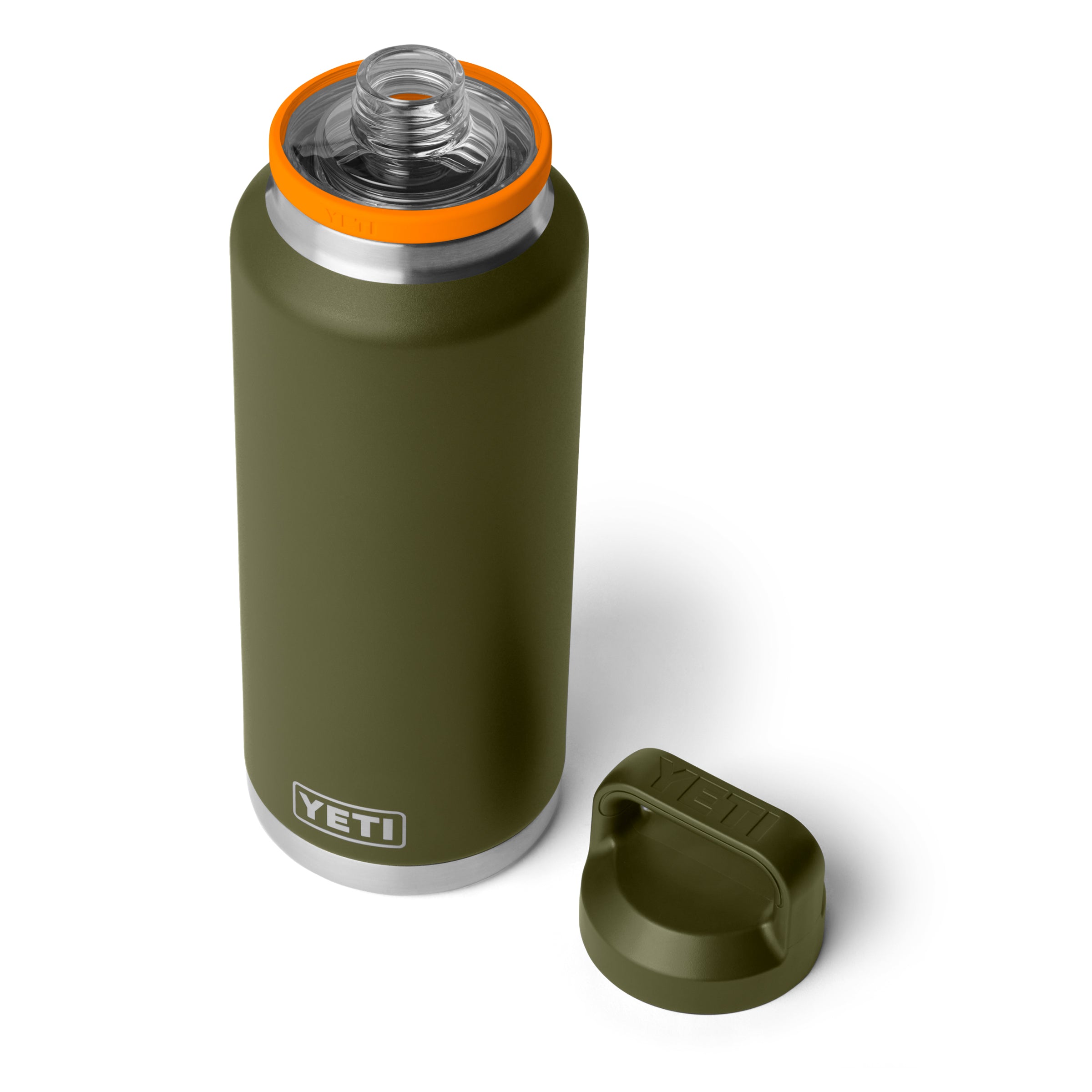 RAMBLER 46 OZ (1.4L) BOTTLE WITH CHUG CAP Olive/King Crab