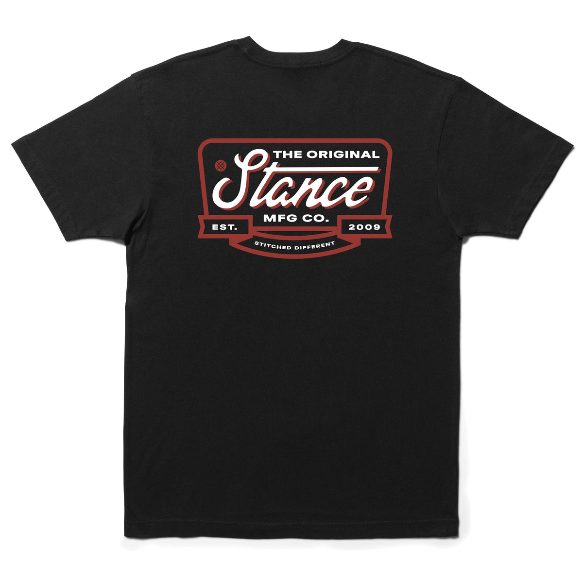 STANCE SCRIPT SEAL T-SHIRT Black