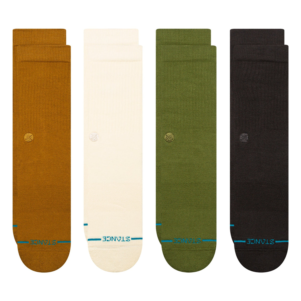 ICON CREW SOCK 4 PACK Gold