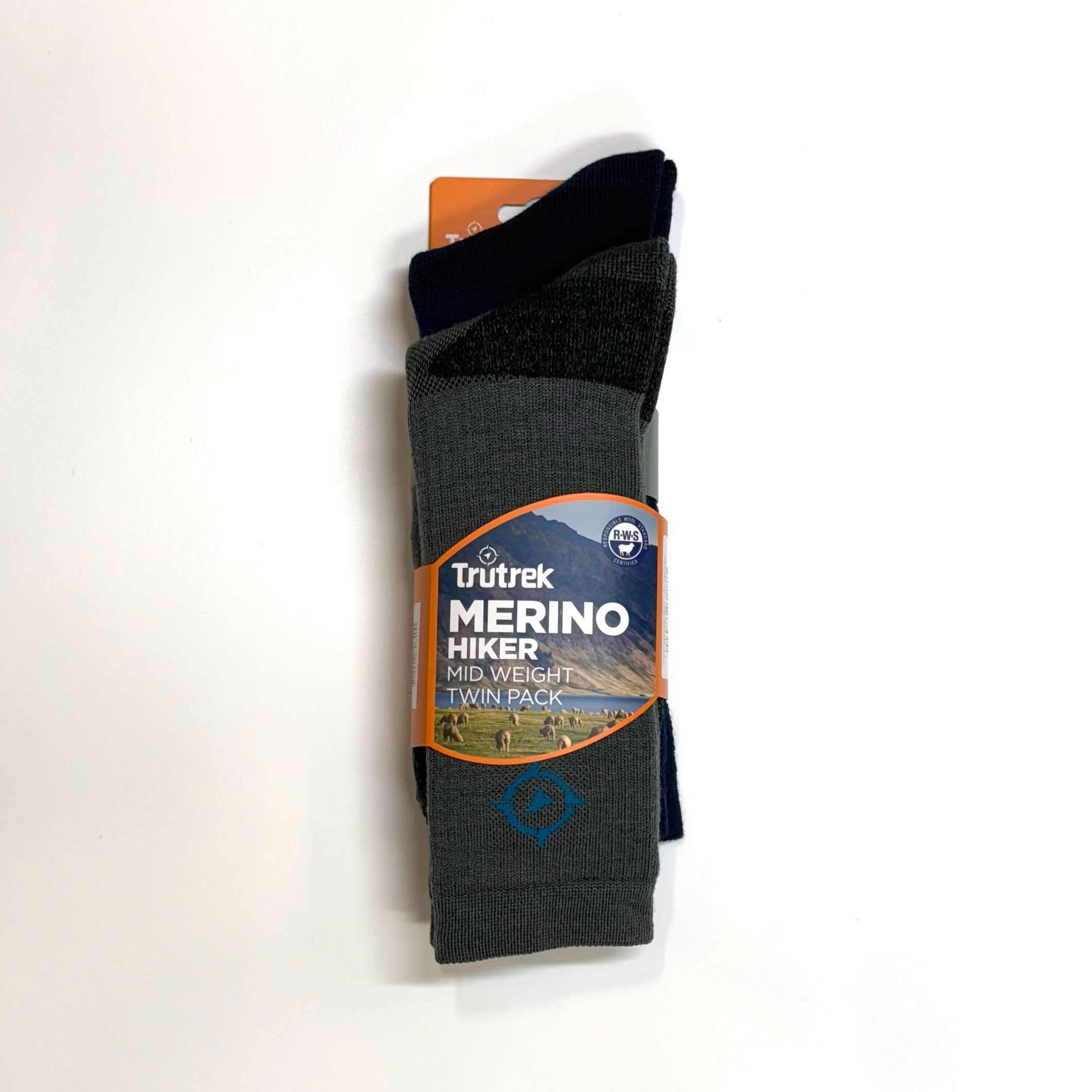 MERINO HIKER MID WEIGHT Twin pack Grey and Navy