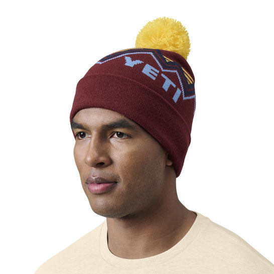 FREESTYLE POM BEANIE Rust/Yellow