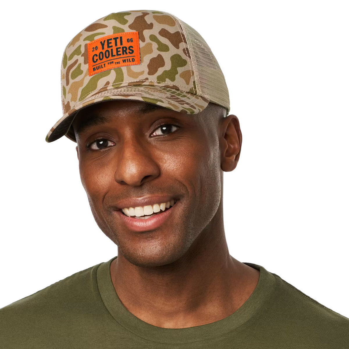 YETI COOLERS CAMO TRUCKER CAP