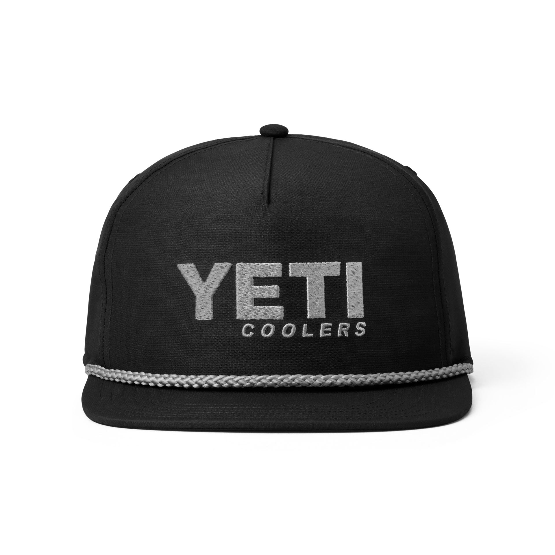 Mid Pro Flat Brim Rope Hat Black