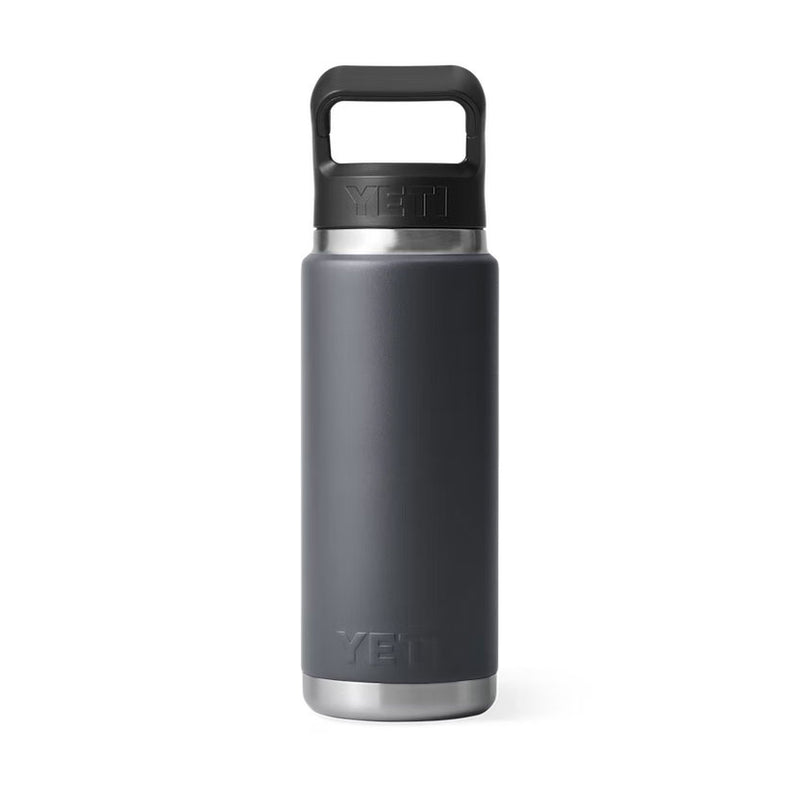 RAMBLER® 26 OZ (739 ML) BOTTLE WITH STRAW CAP Charcoal