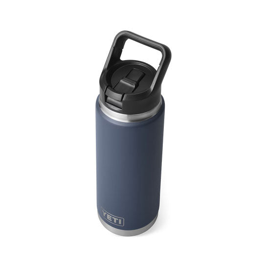 RAMBLER® 26 OZ (739 ML) BOTTLE WITH STRAW CAP Navy