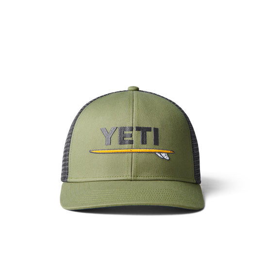 SURF TRIP TRUCKER HAT Light Olive