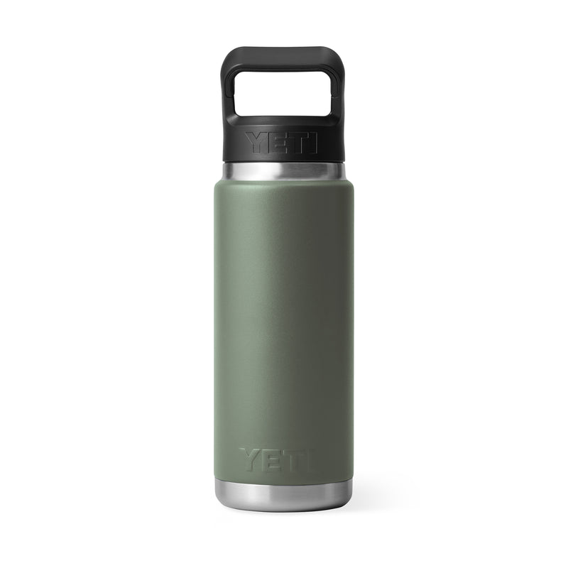 RAMBLER® 26 OZ (739 ML) BOTTLE WITH STRAW CAP Camp Green