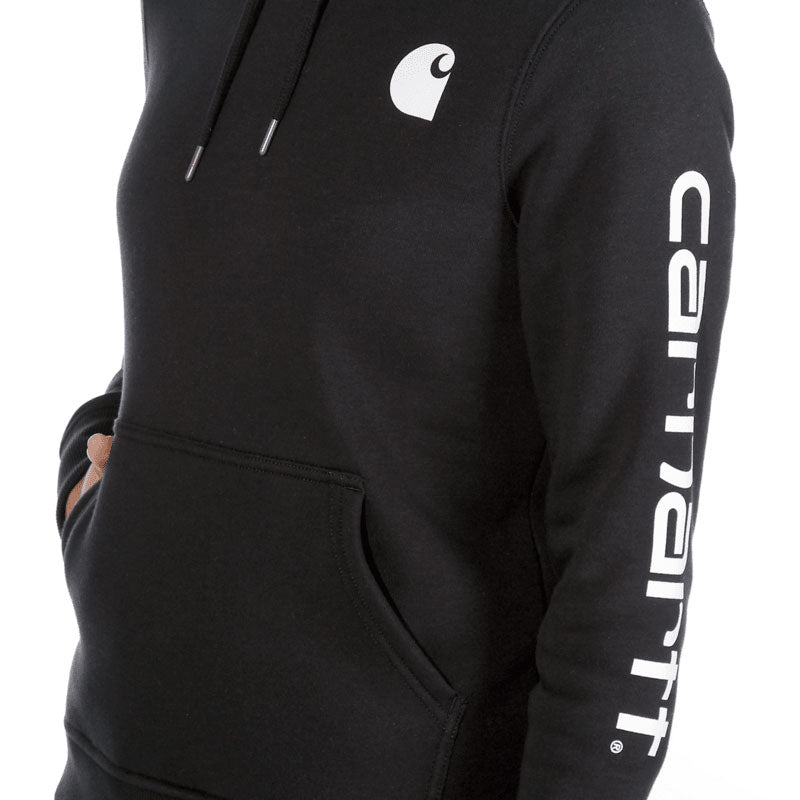 WOMENS CLARKSBURG SLEEVE LOGO HOODIE Black