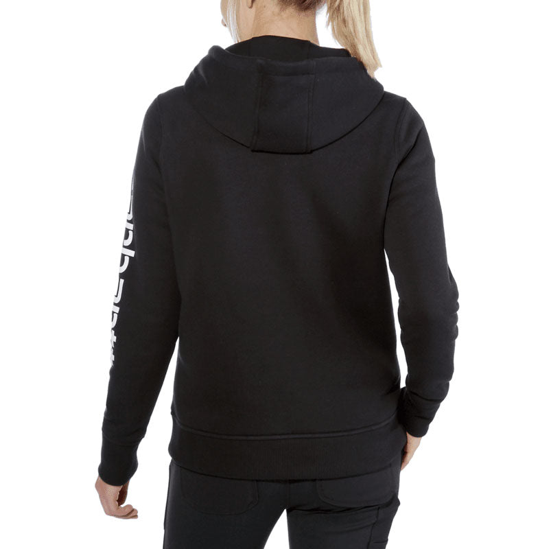 WOMENS CLARKSBURG SLEEVE LOGO HOODIE Black