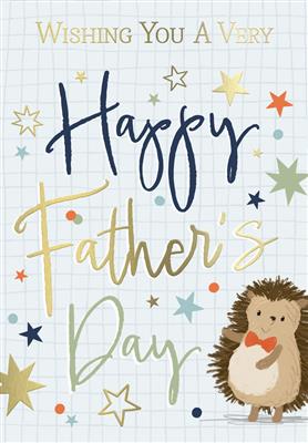Father's Day Card- Hedgehog