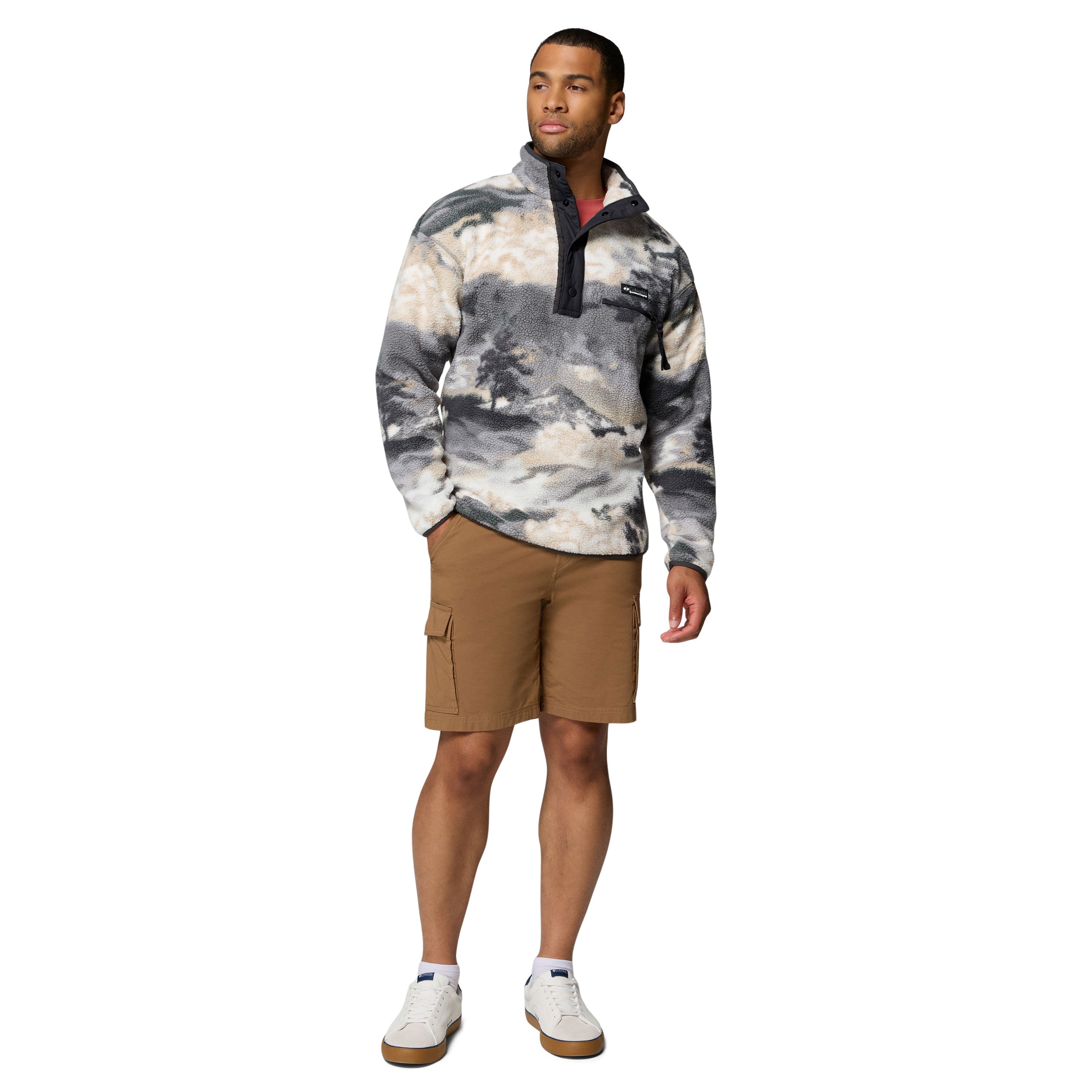 HELVETIA™ II PRINTED HALF SNAP FLEECE Shark, Dreaming