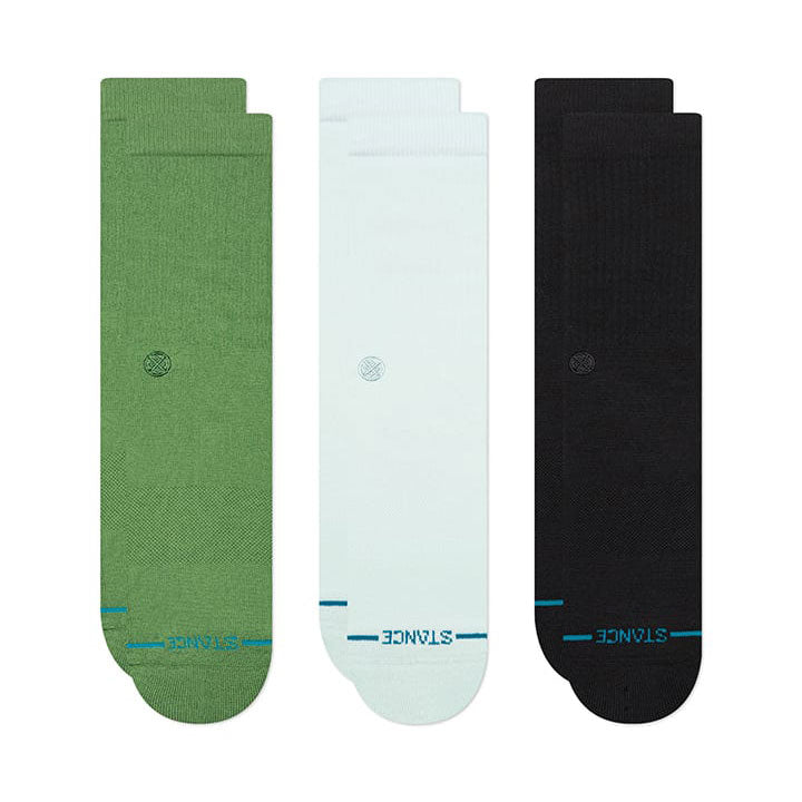 ICON CREW SOCK 3 PACK Iceblue