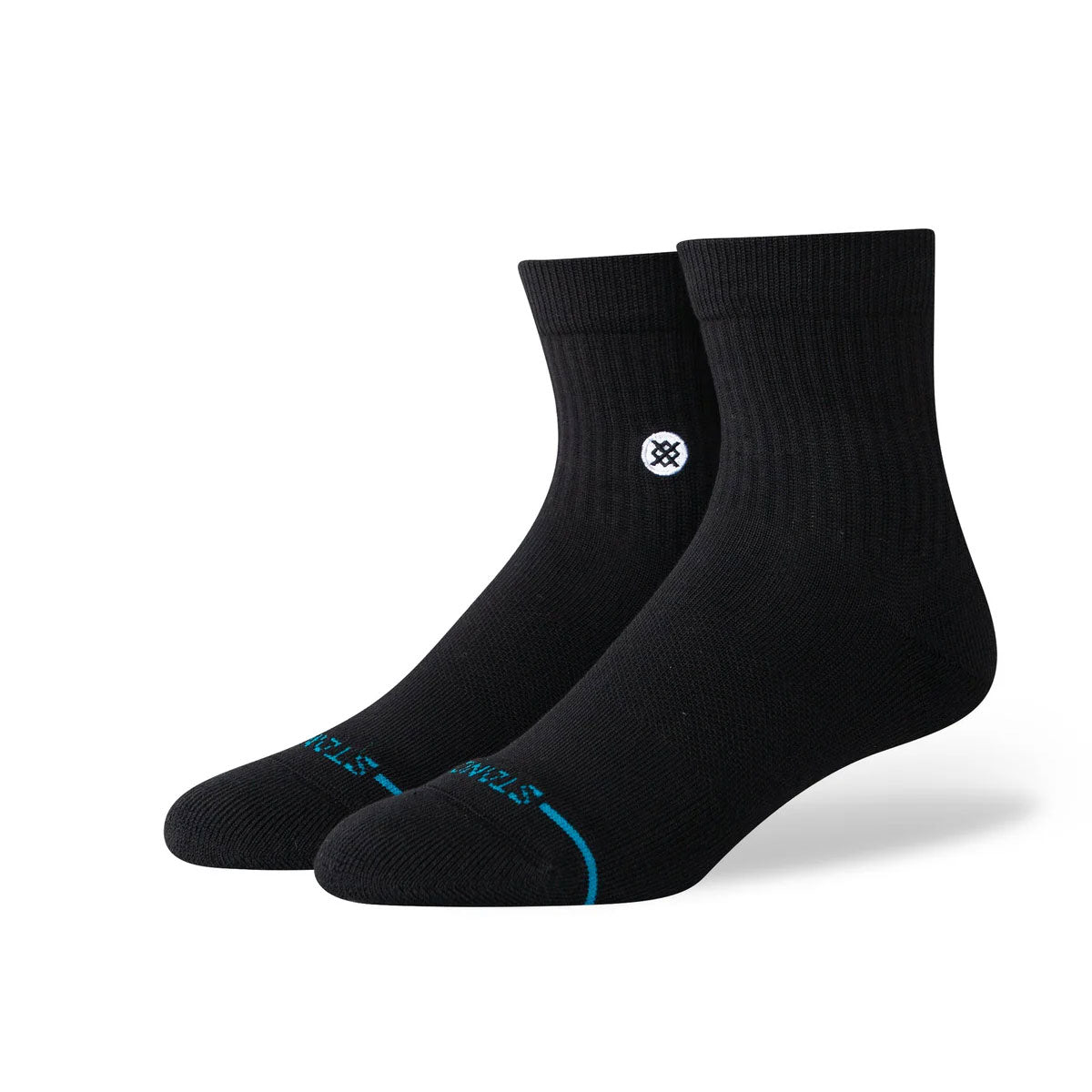 ICON QUARTER SOCK 3 PACK Black