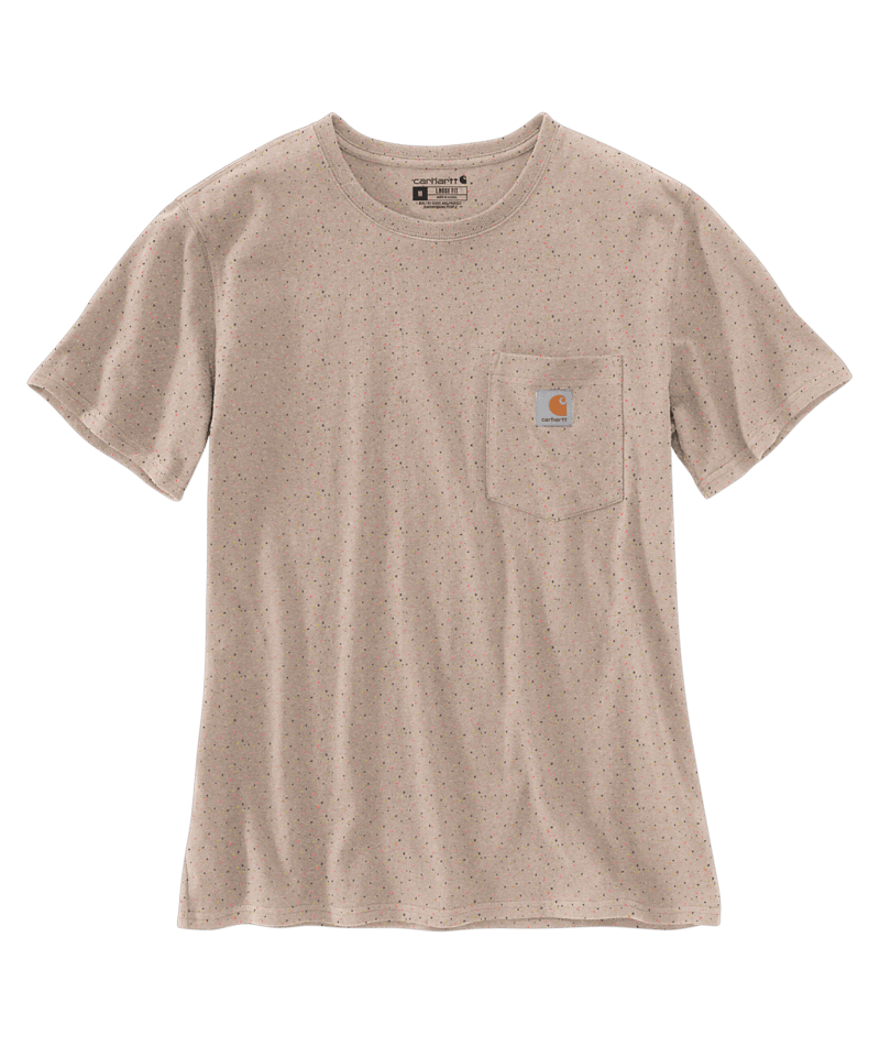 Women's POCKET T-SHIRT Light Taupe Nep