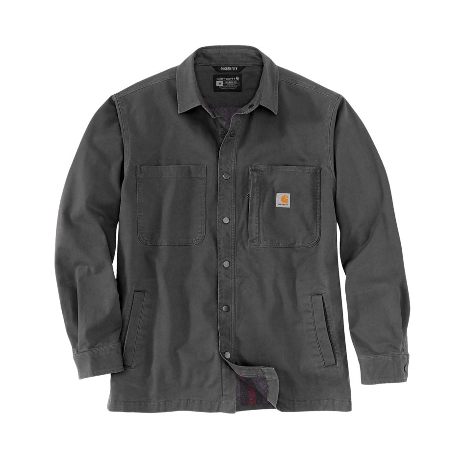 RIGBY CANVAS FLEECE LINED SHIRT JACKET Shadow