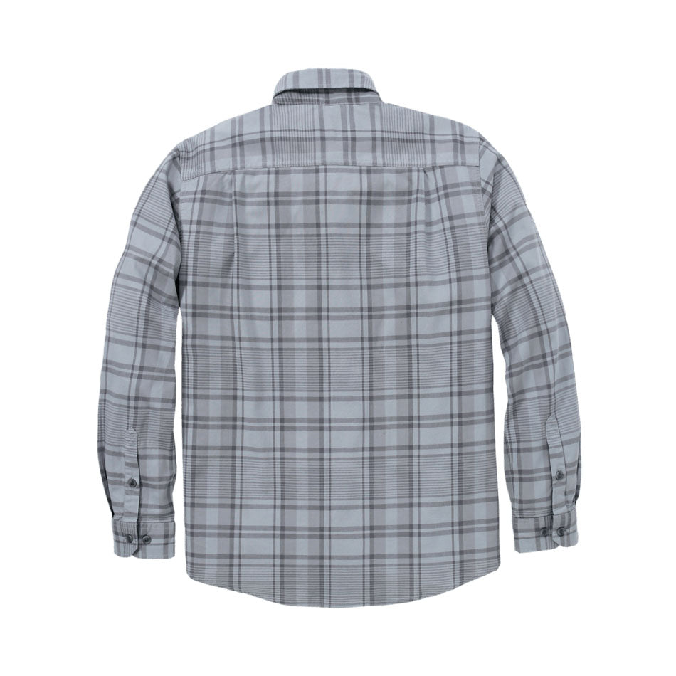 FORT LOOSE LONG SLEEVE PLAID SHIRT Asphalt/Shadow