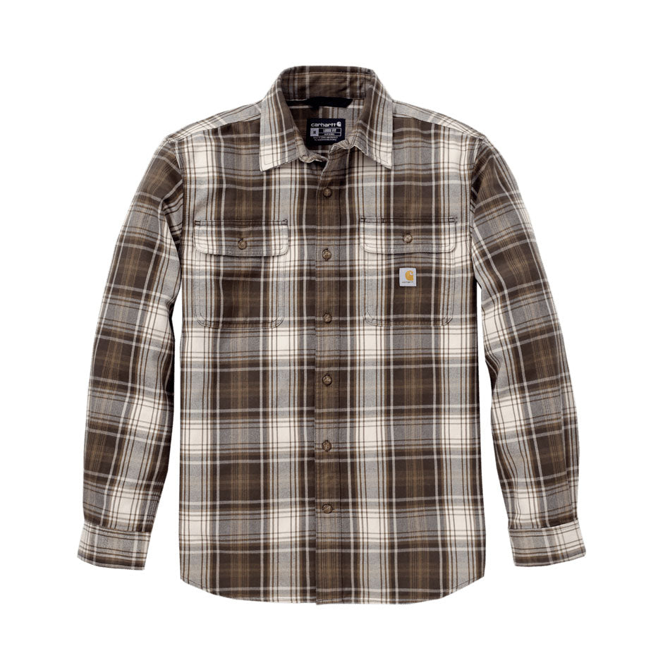 HUBBARD LOOSE FIT HEAVYWEIGHT FLANNEL SHIRT Burnished Logs