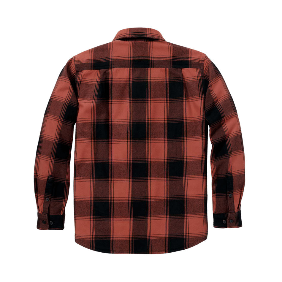 HUBBARD LOOSE FIT HEAVYWEIGHT FLANNEL SHIRT Homestead Red